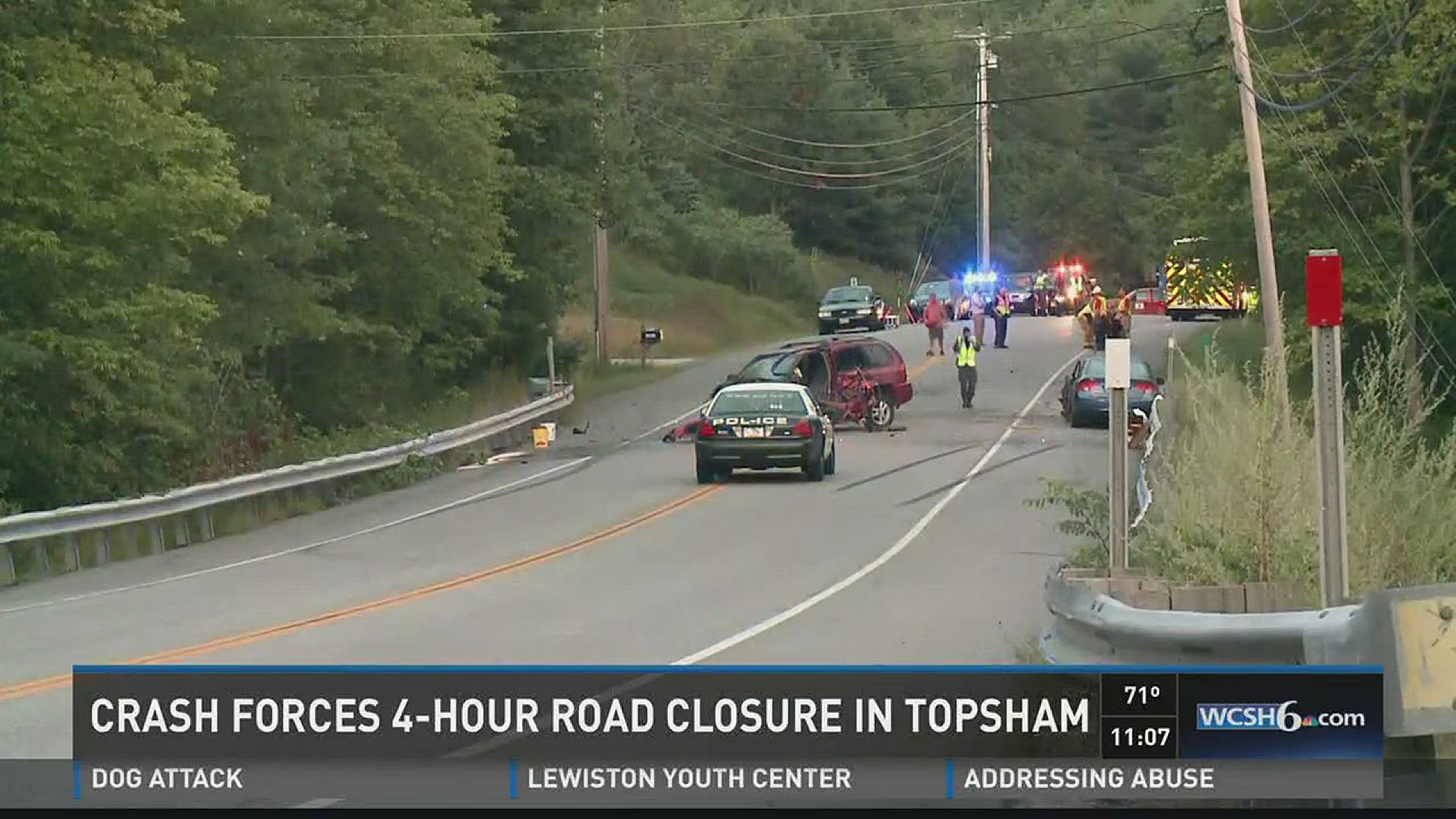 Elderly Warren woman killed in Topsham crash.