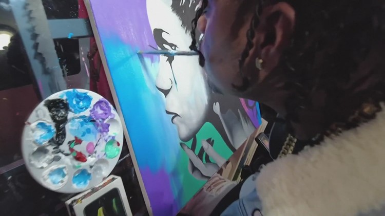 Connecticut man works through struggles, learning how to paint and heal