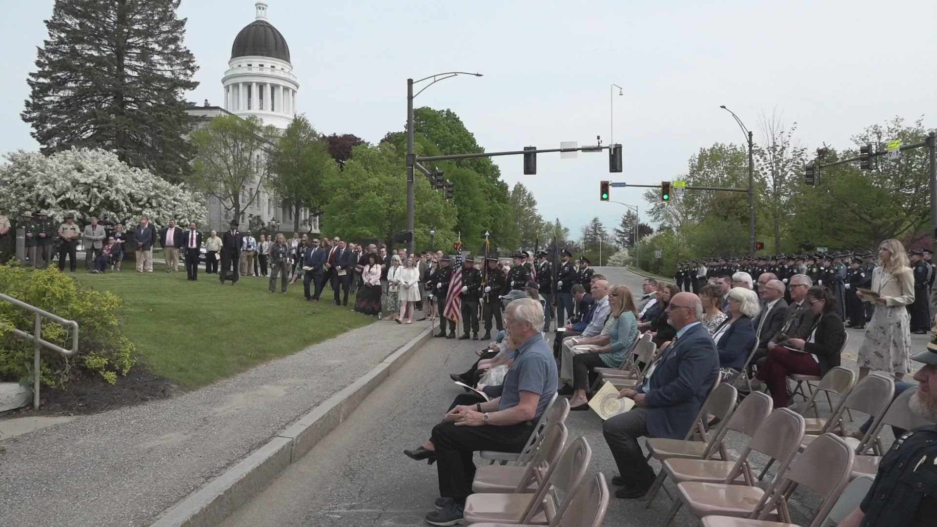 The memorial service aimed to honor the 88 officers who served and protected the people of Maine.