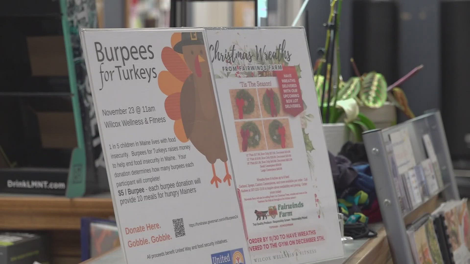 The "Burpees for Turkeys" event has raised more than $108,000 total in the past decade to help fight food insecurity.