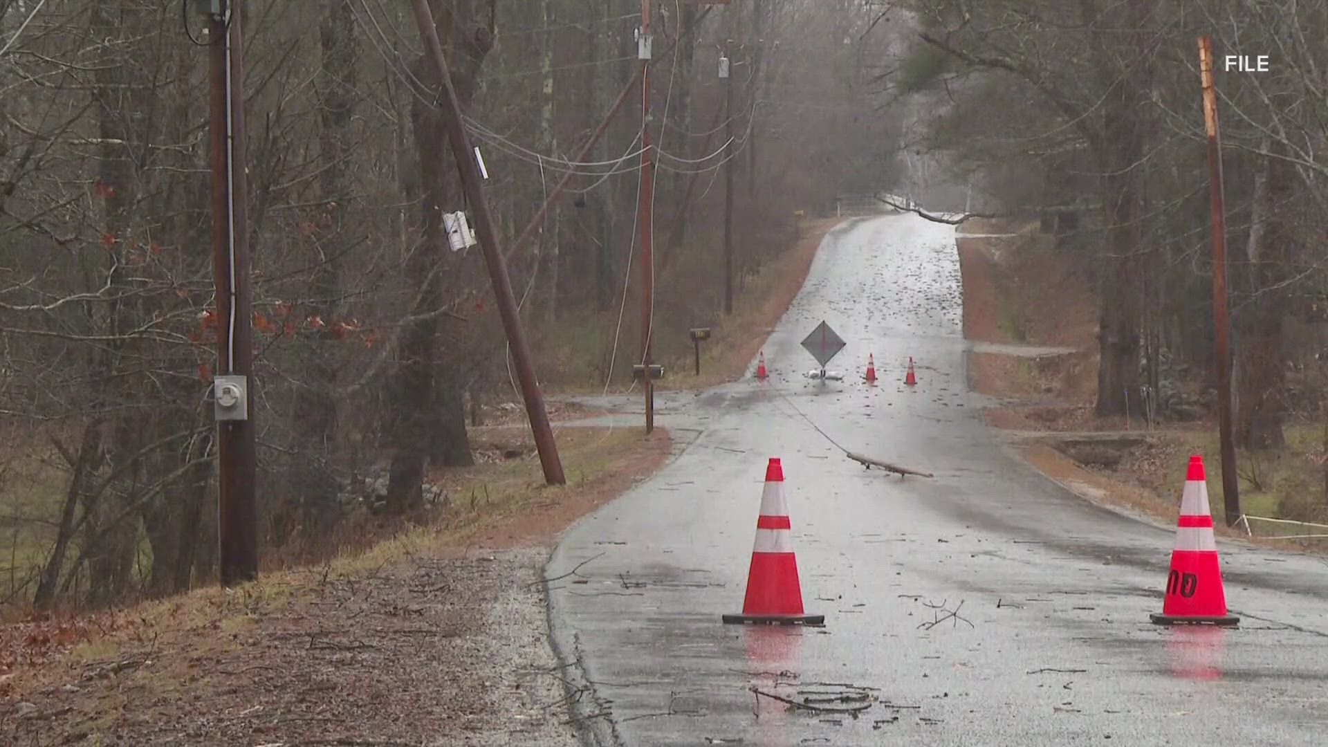 William Tanner of Fairfield died when the tree he was removing with his tractor struck him.