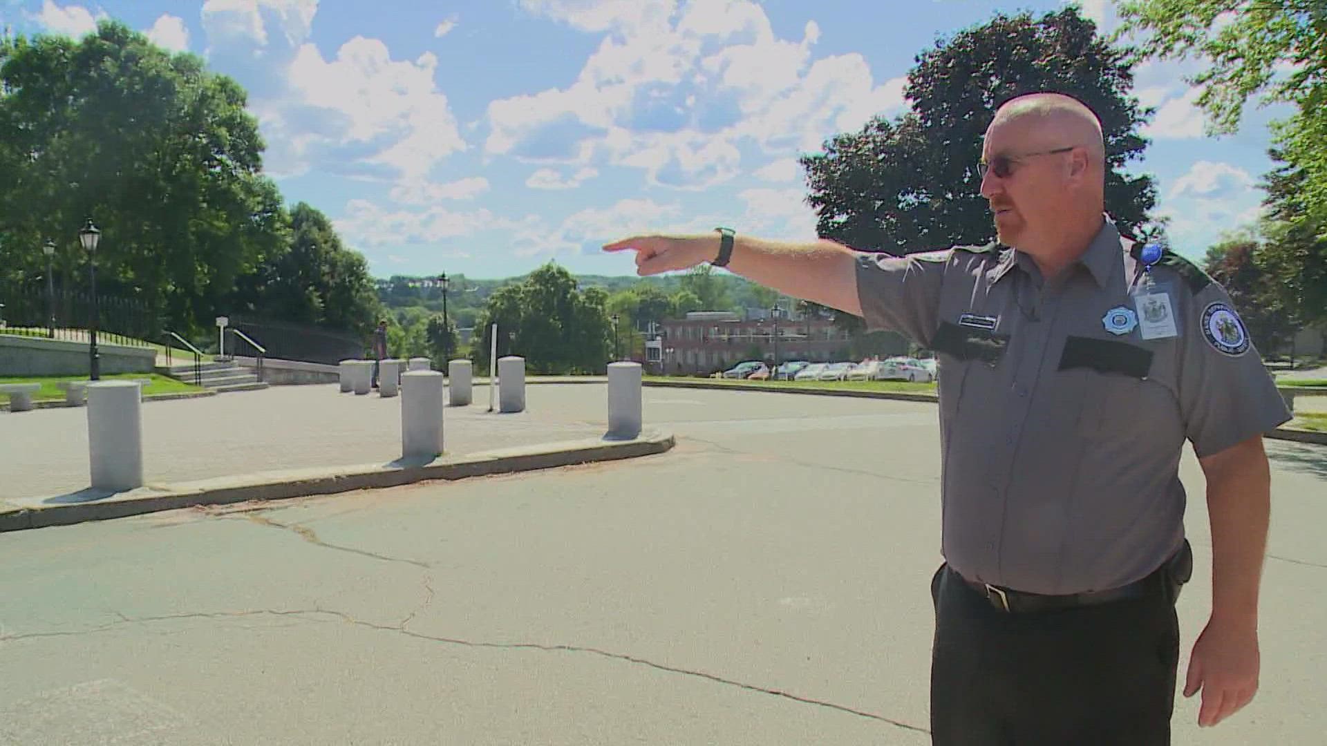 "There's no UFOs over the [Maine] State Capitol building," says Bureau of Maine Capitol Police Screener Craig Donahue.