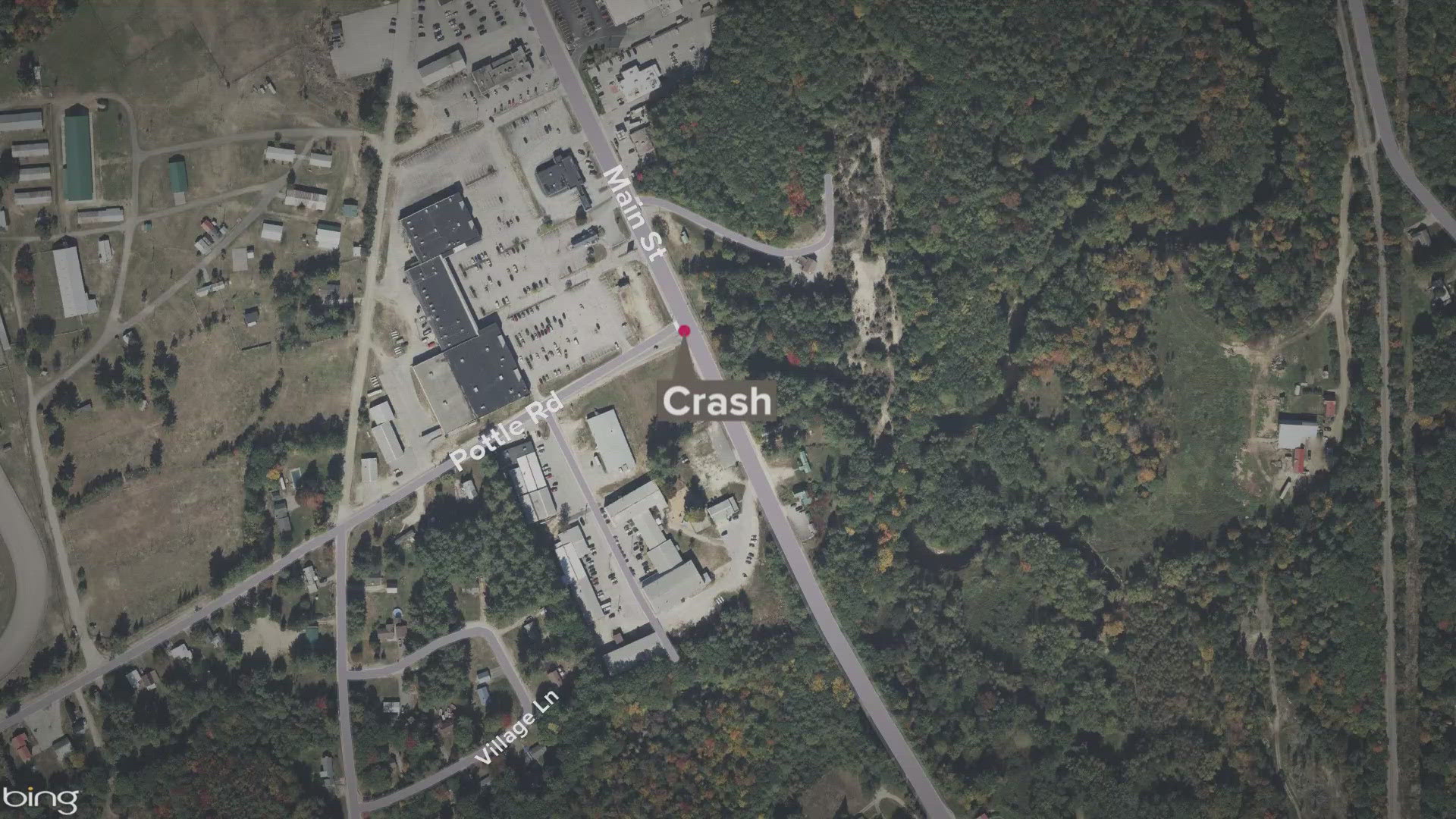 Police say the crash happened around 12:30 p.m. Monday at the intersection of Pottle Road and Main Street in Oxford.