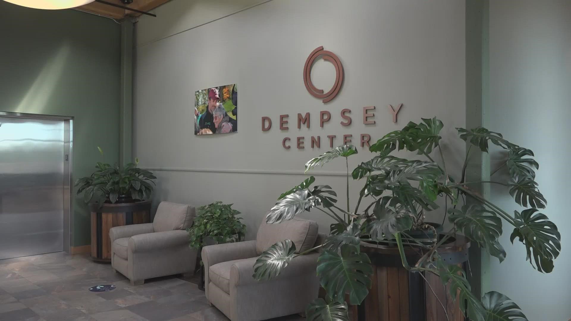 The Dempsey Center has more than 800 active clients right now, and 29 of them are out of state, using the virtual platform called 'Dempsey Connects'.