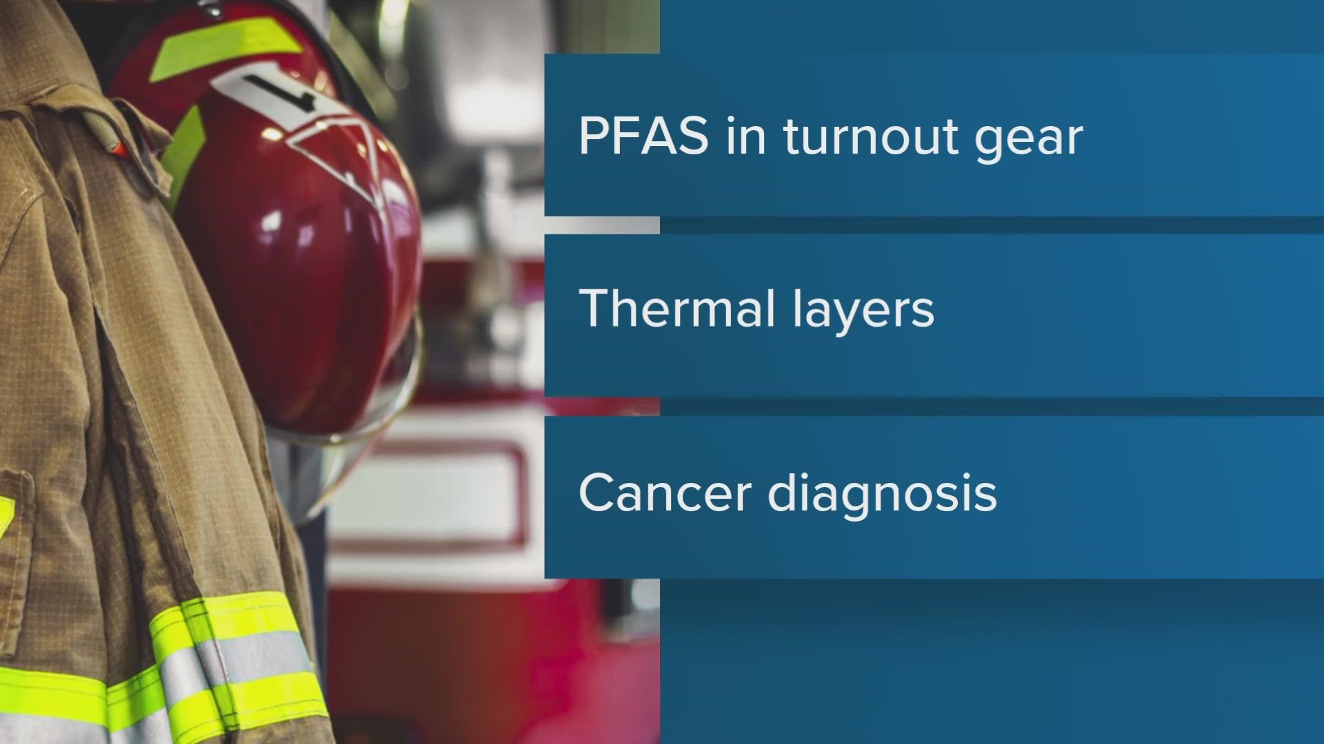 Organizers with the International Association of Firefighters say the move is meant to protect firefighters from forever chemicals found in their turnout gear.