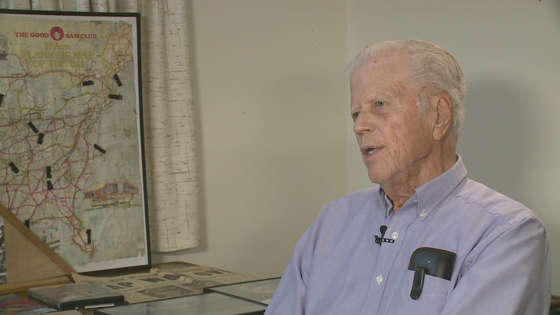 95-year-old Howard Cederlund left high school to serve in the Pacific theater when he was just 17 years old.