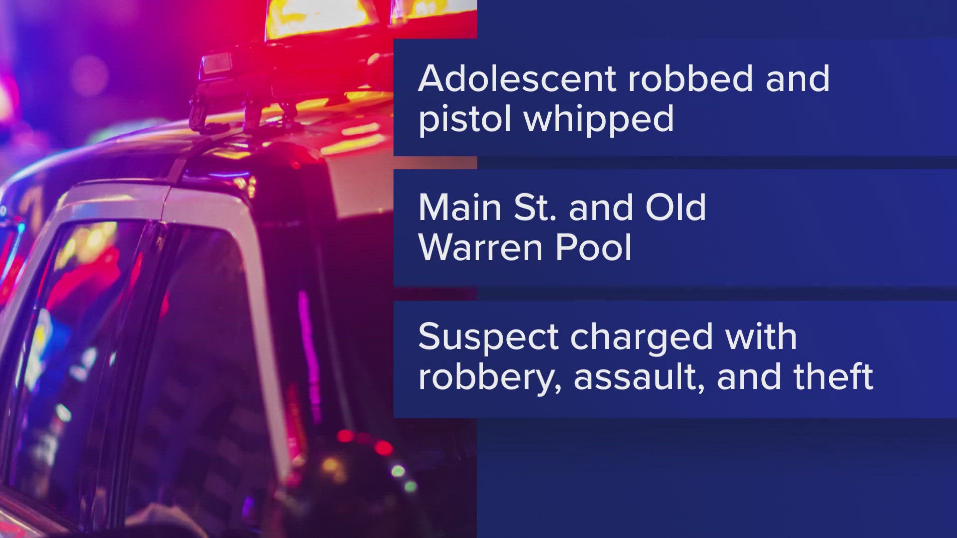 The incident was reported May 28, and the boy was taken into custody June 1 after he was spotted by police working at the annual Westbrook Together Days event.