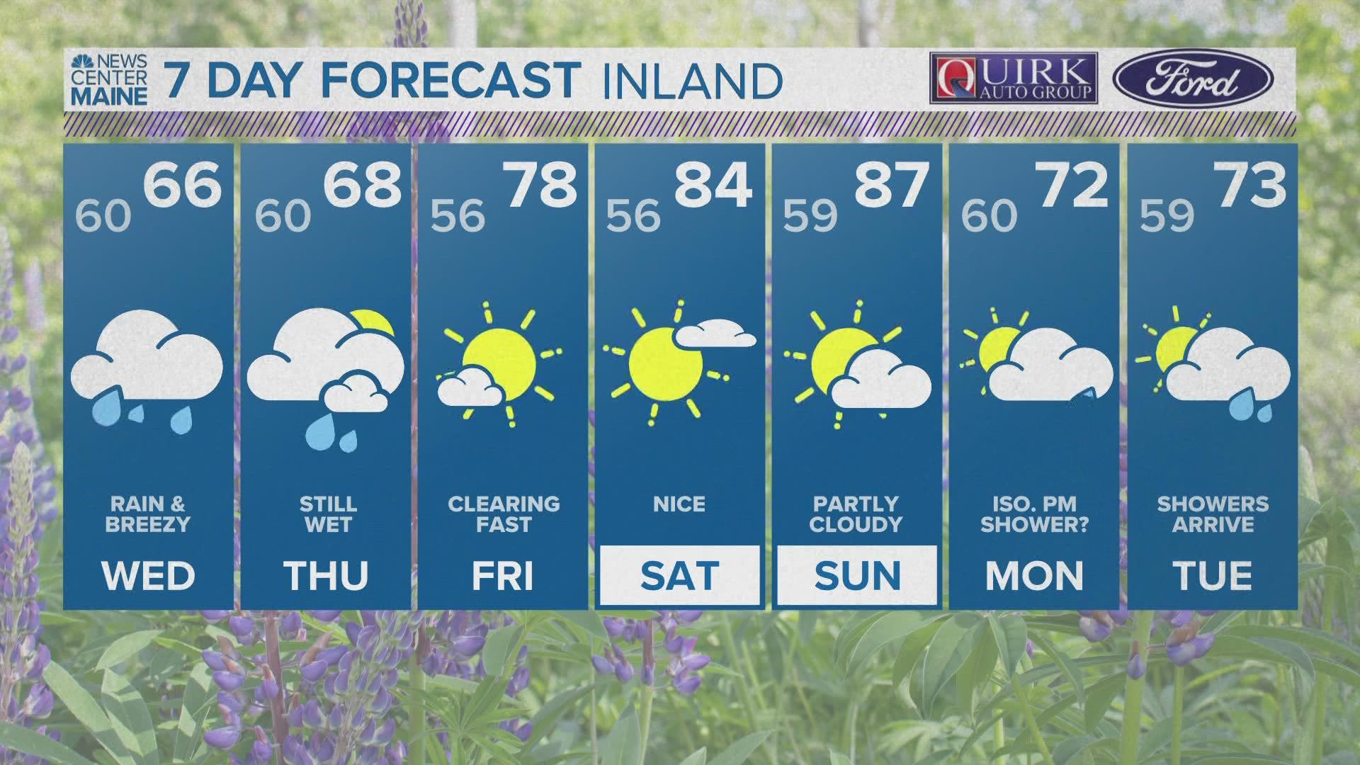 NEWS CENTER Maine Weather Video Forecast Updated 11:30pm Tuesday, August 16th