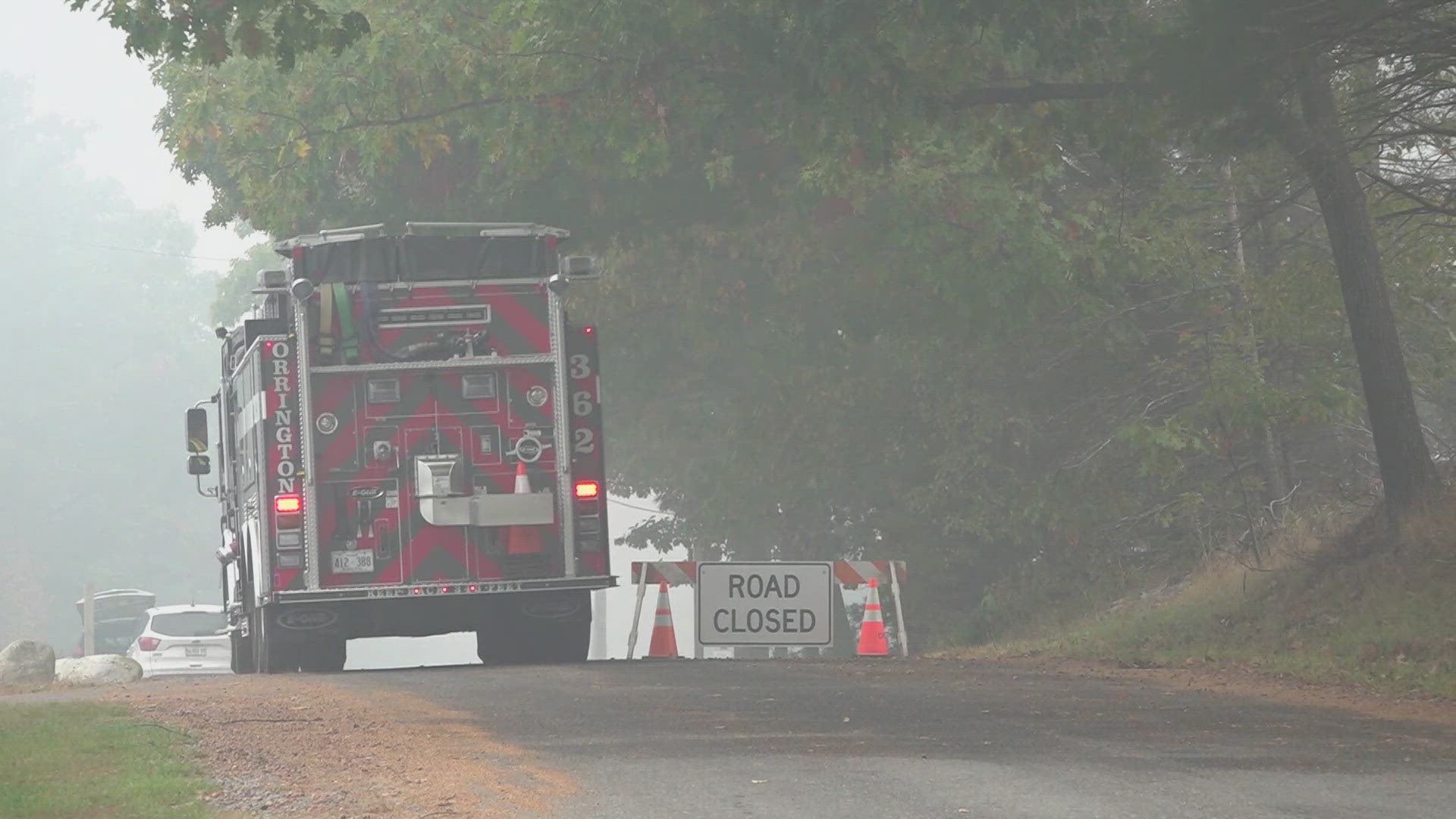 The town's fire chief said it will take several more days to extinguish what's remaining of the fire, but officials say nothing hazardous was detected at the scene.