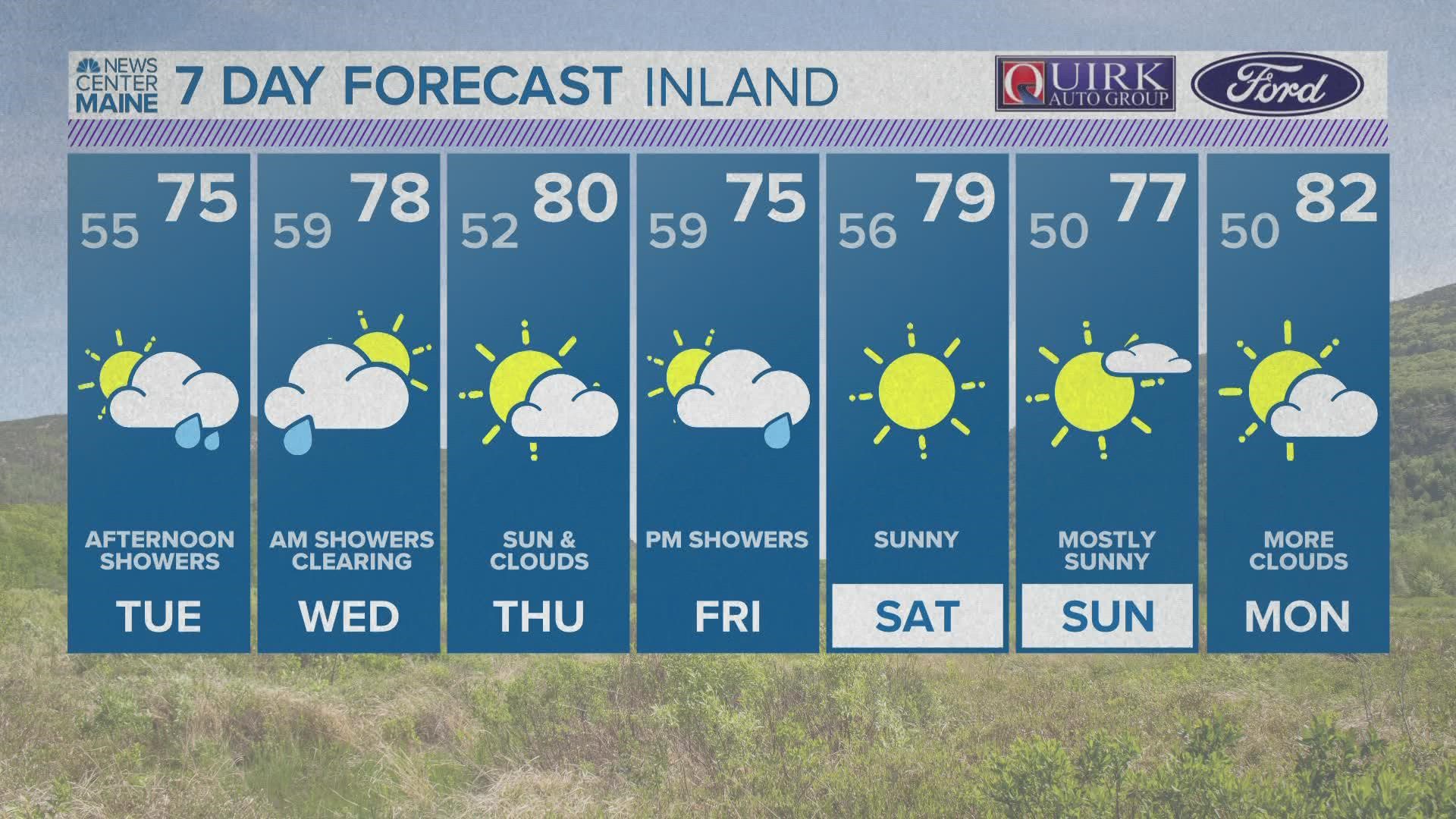 NEWS CENTER Maine Weather Video Forecast 07.04.22 Updated 6pm