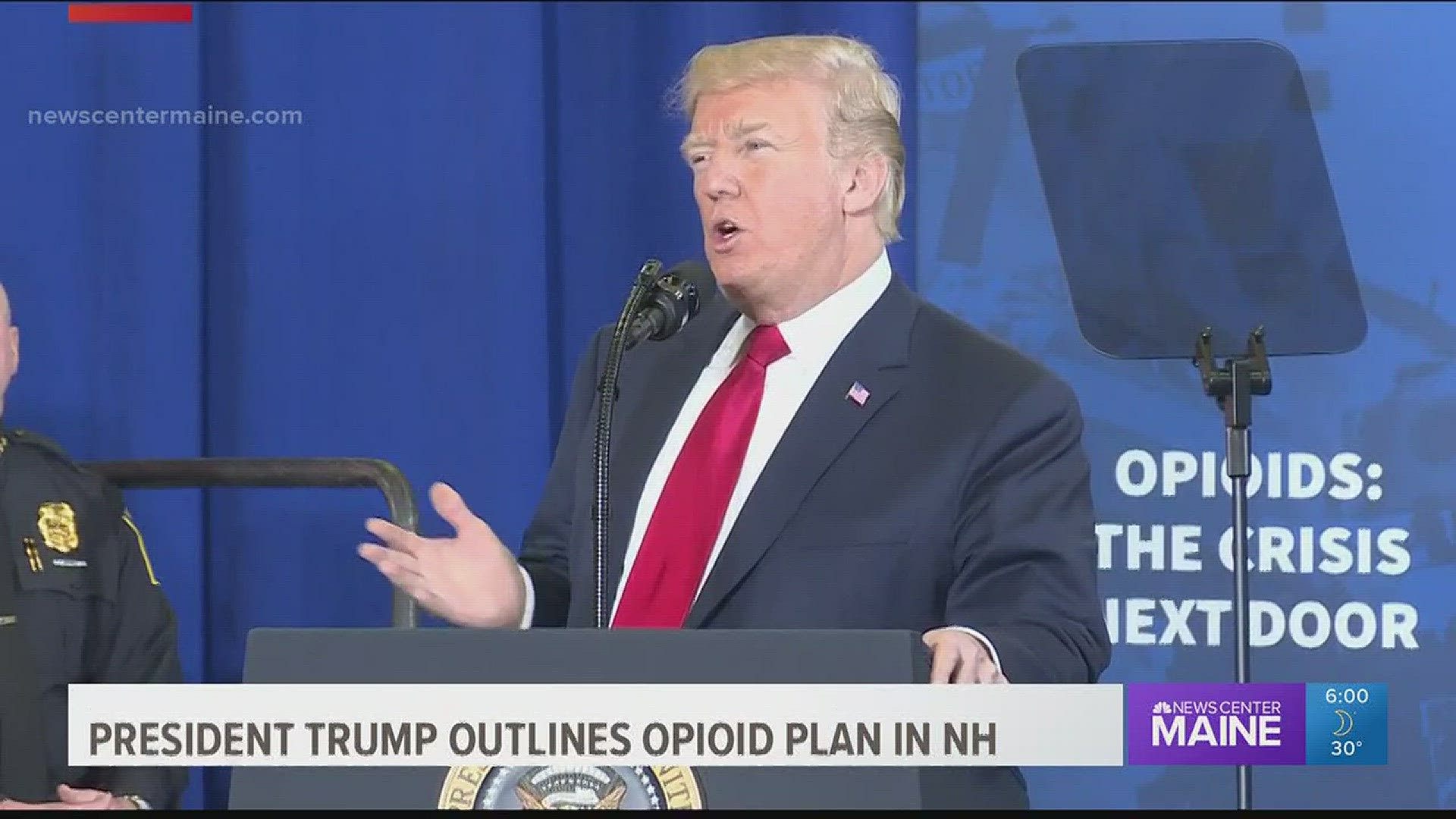 President Trump outlines opioid plan in NH