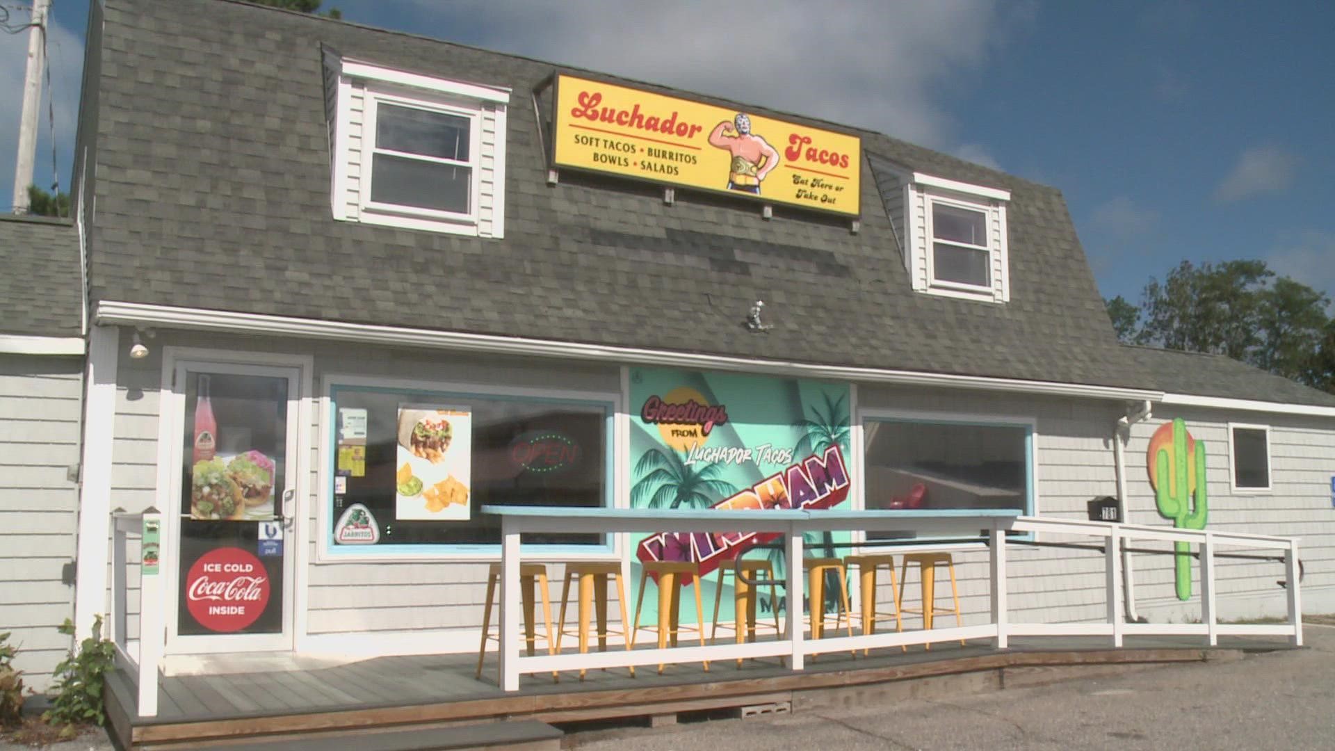 Luchador Tacos has locations in South Paris, Windham, and North Conway, NH. Their staple is street tacos, but Mainers can find all sorts of Mexican dishes.