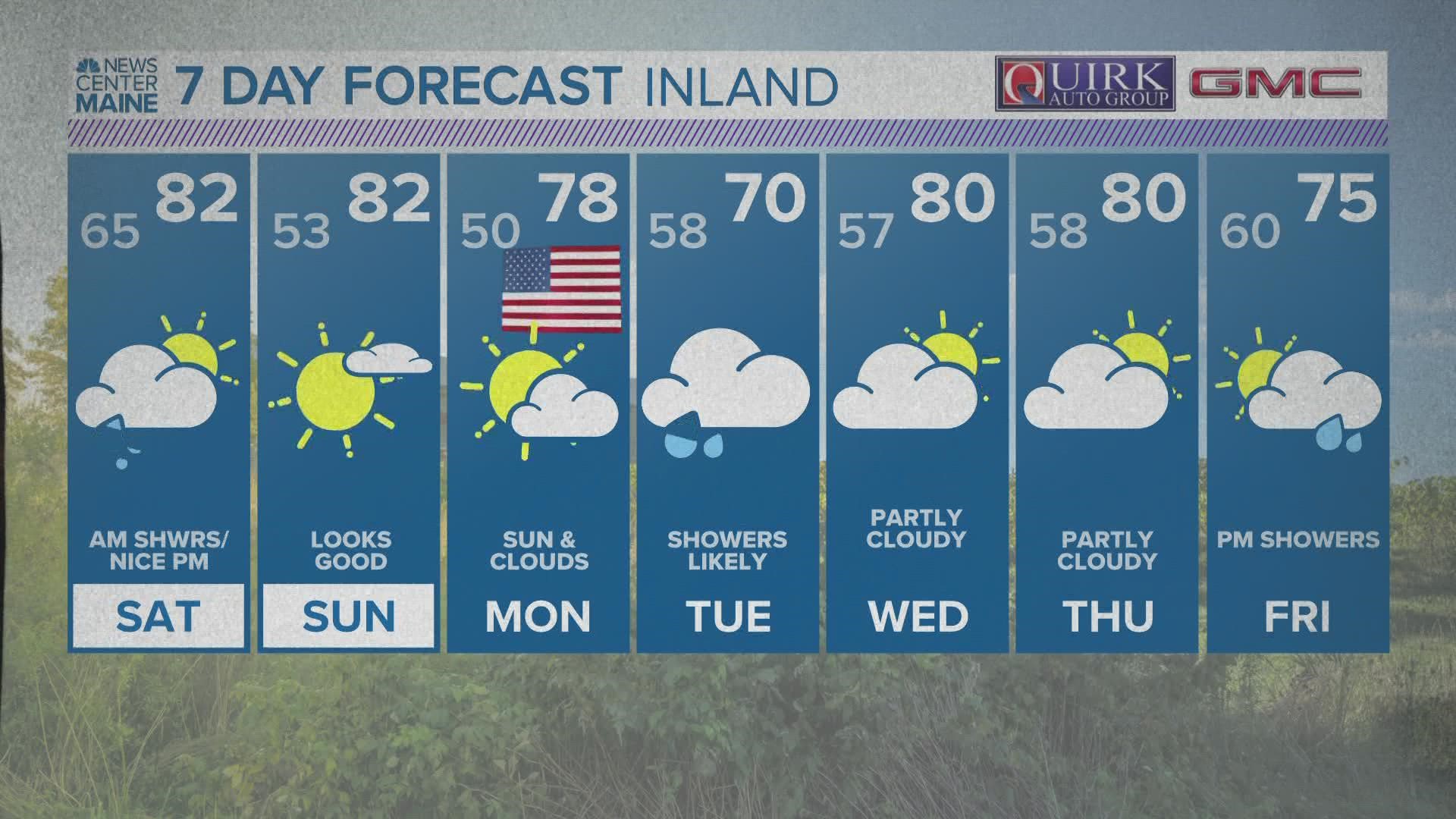 NEWS CENTER Maine Weather Video Forecast Updated 11:30pm Friday, July 1st
