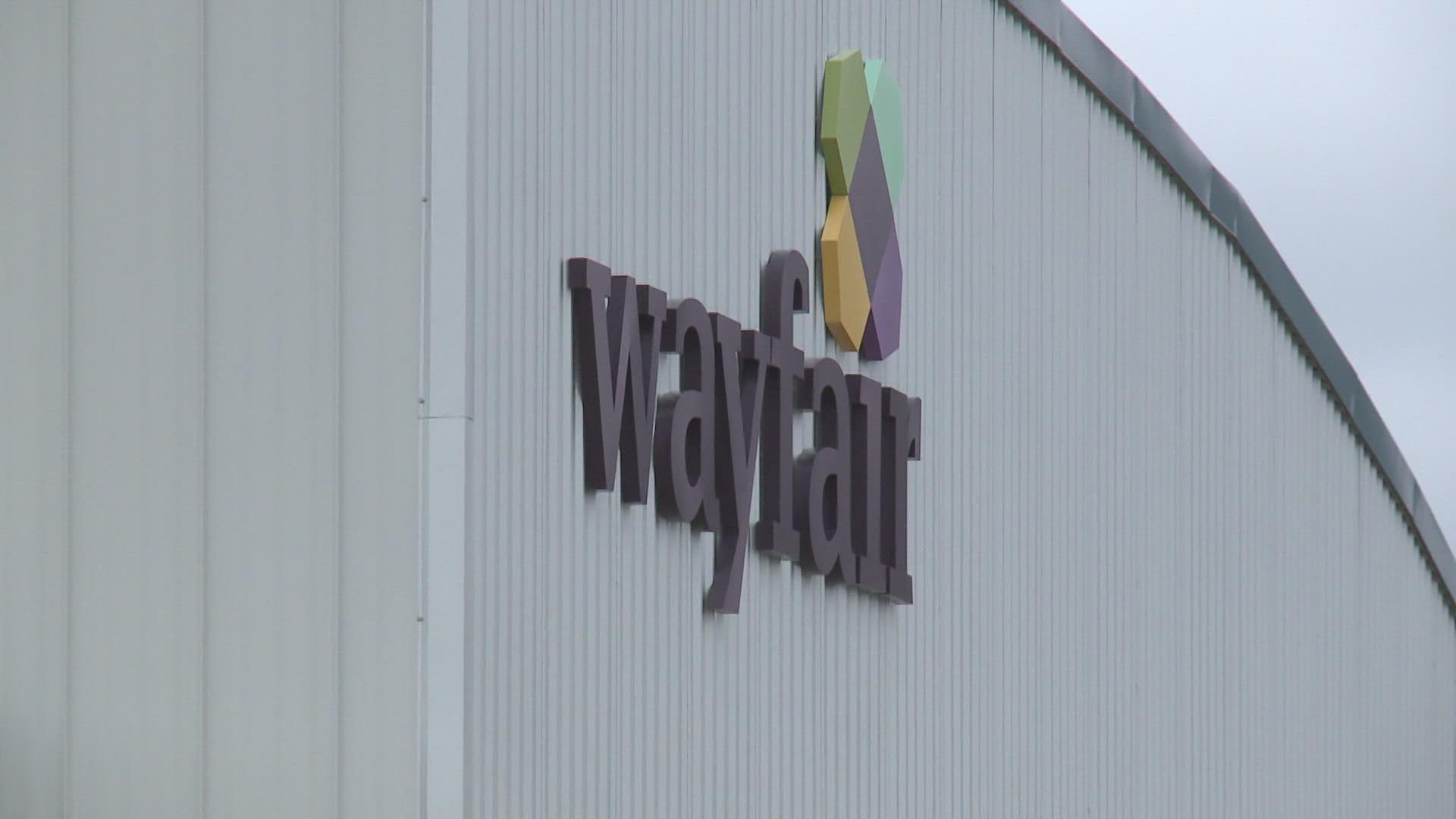 Wayfair said that the roughly 150 Brunswick employees working at the Brunswick facility are now working with the company's Virtual Customer Service Team.