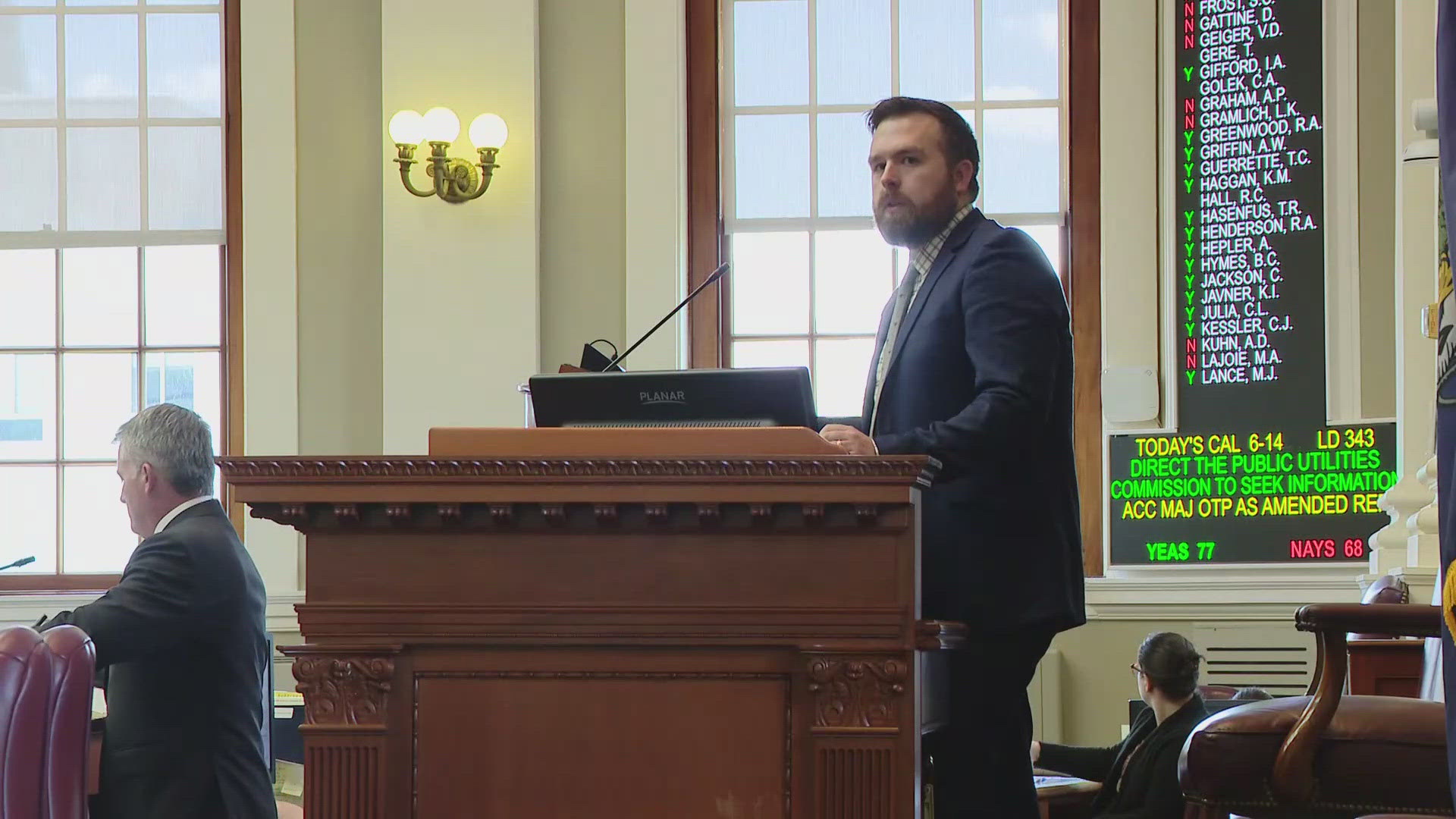 The legislation would seek informational bids on small modular reactors. It now heads to the Maine Senate.