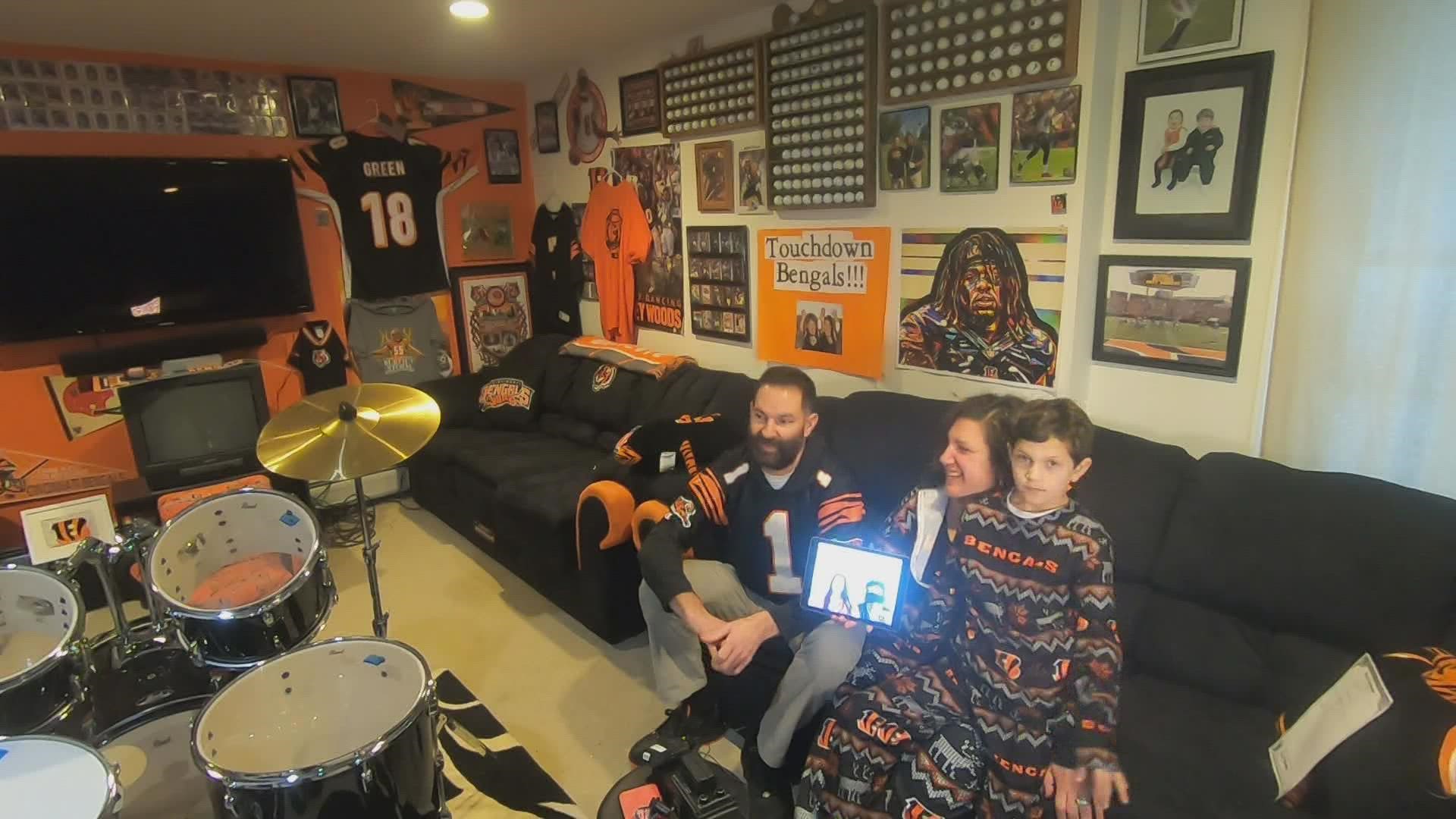 Despite his wedding day and the birth of his three kids, Brodsky said a Bengals Super Bowl win would be the best day of his life. He has the basement to prove it.