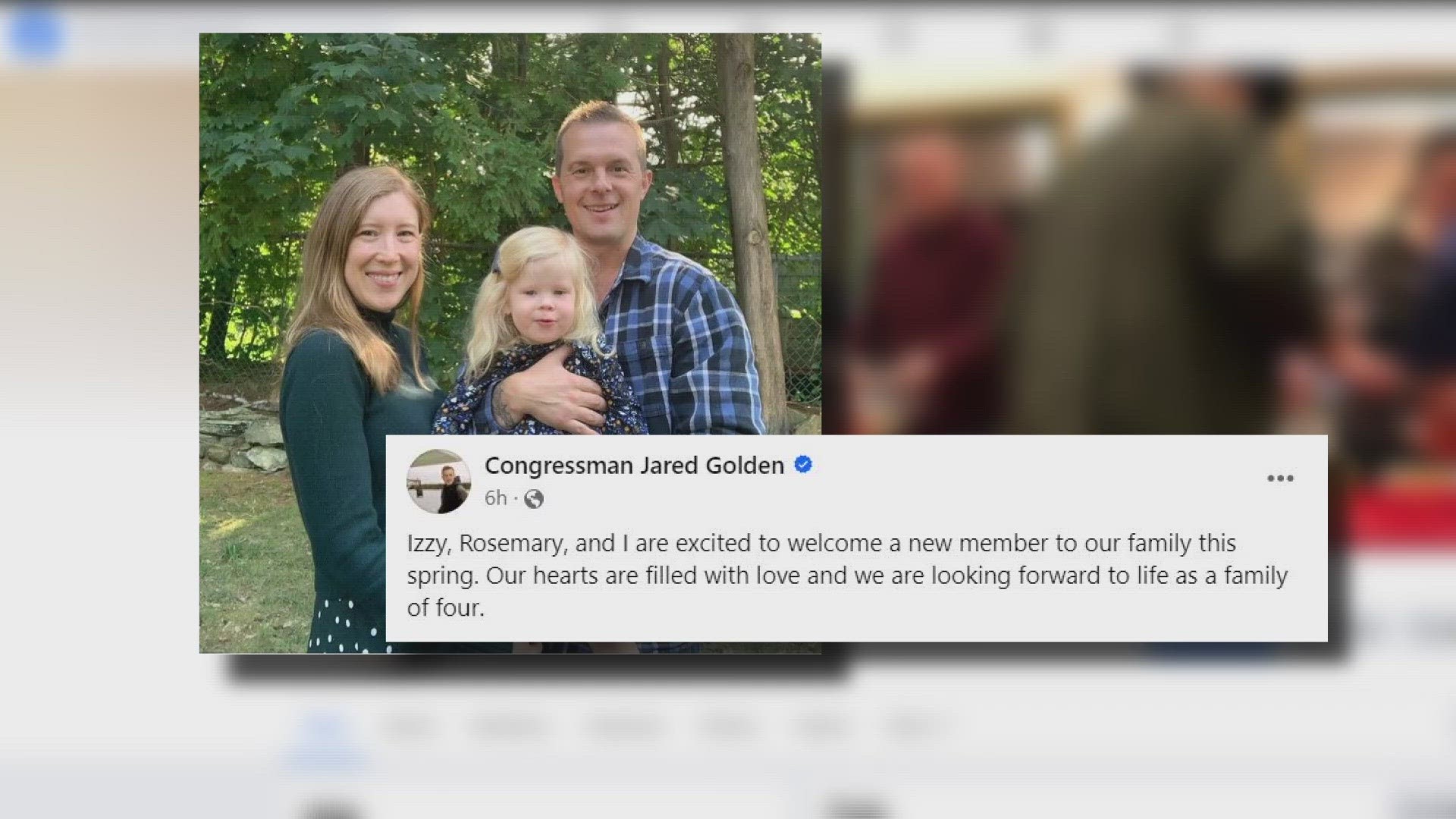 In November of 2018, Golden told NEWS CENTER Maine a string of events led him to meet his wife.