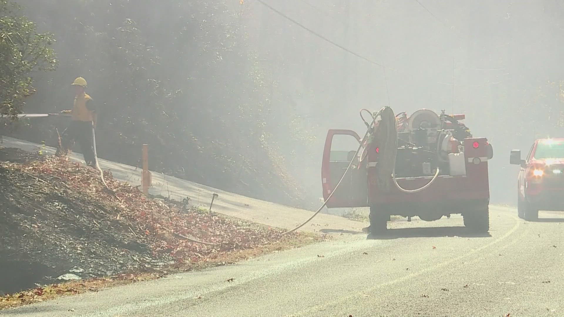 The brush fire has already torched 400 acres.