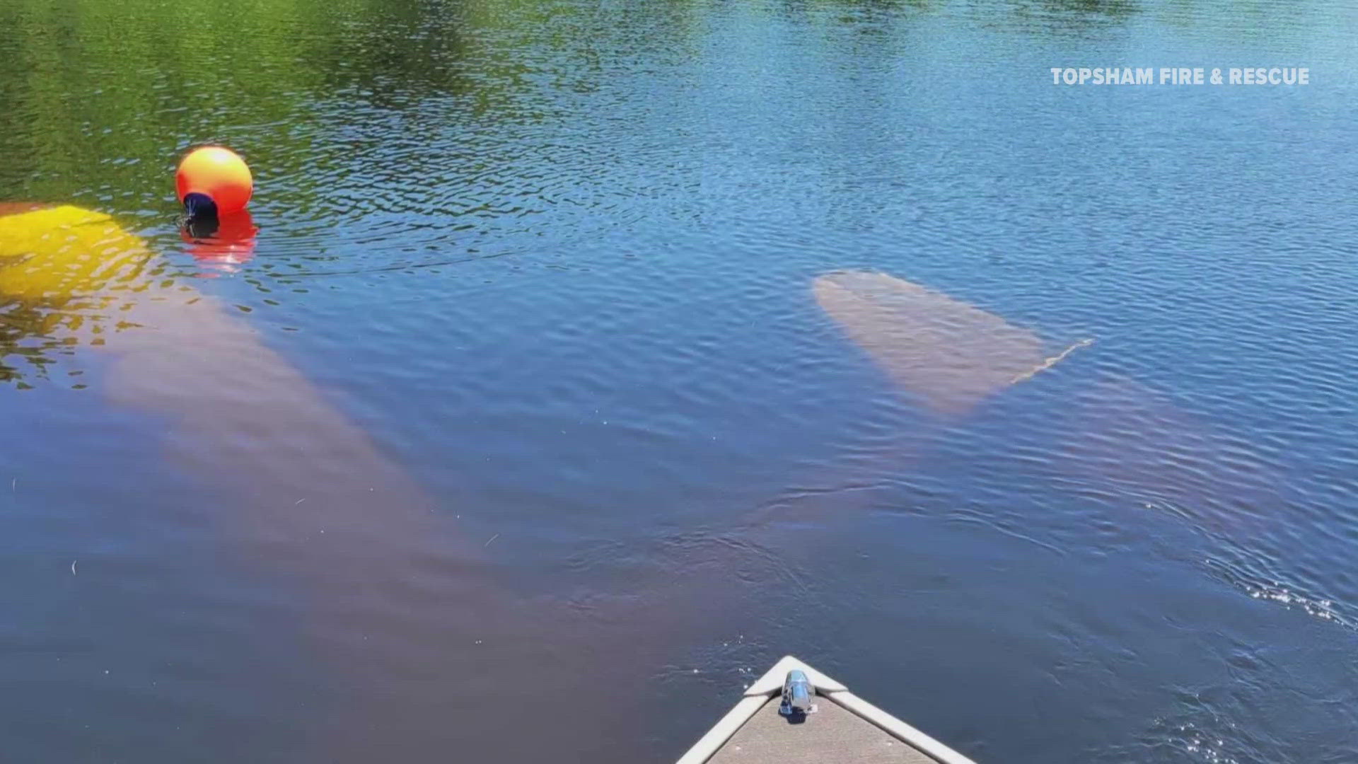 The pilot of a small plane is OK after crashing into the Androscoggin River Sunday.