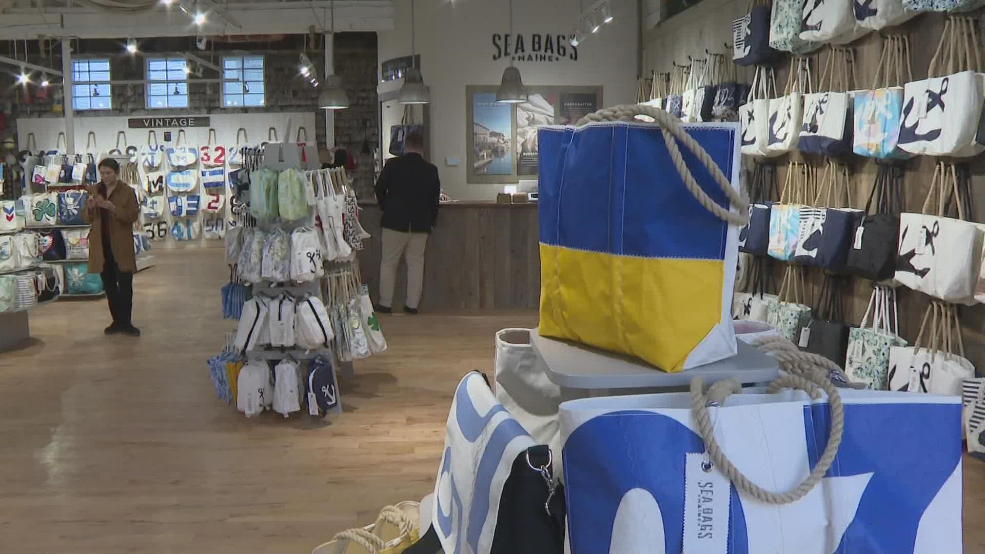 The company says 100-percent of the profits of the totes sold will go to World Central Kitchen and Razom for Ukraine to help with the humanitarian crisis in Ukraine.