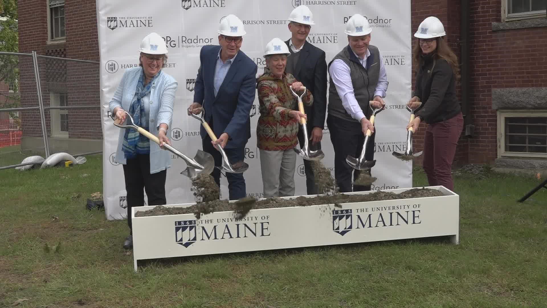 UMaine System Chancellor Dannel Malloy was joined by UMaine president Joan Ferrini-Mundy to celebrate this new endeavor for the university.