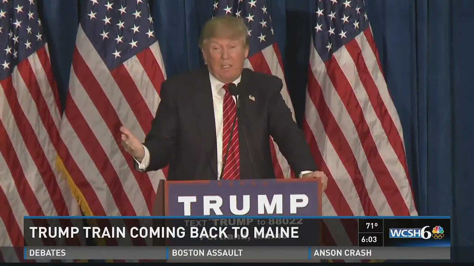 Trump train coming back to Maine