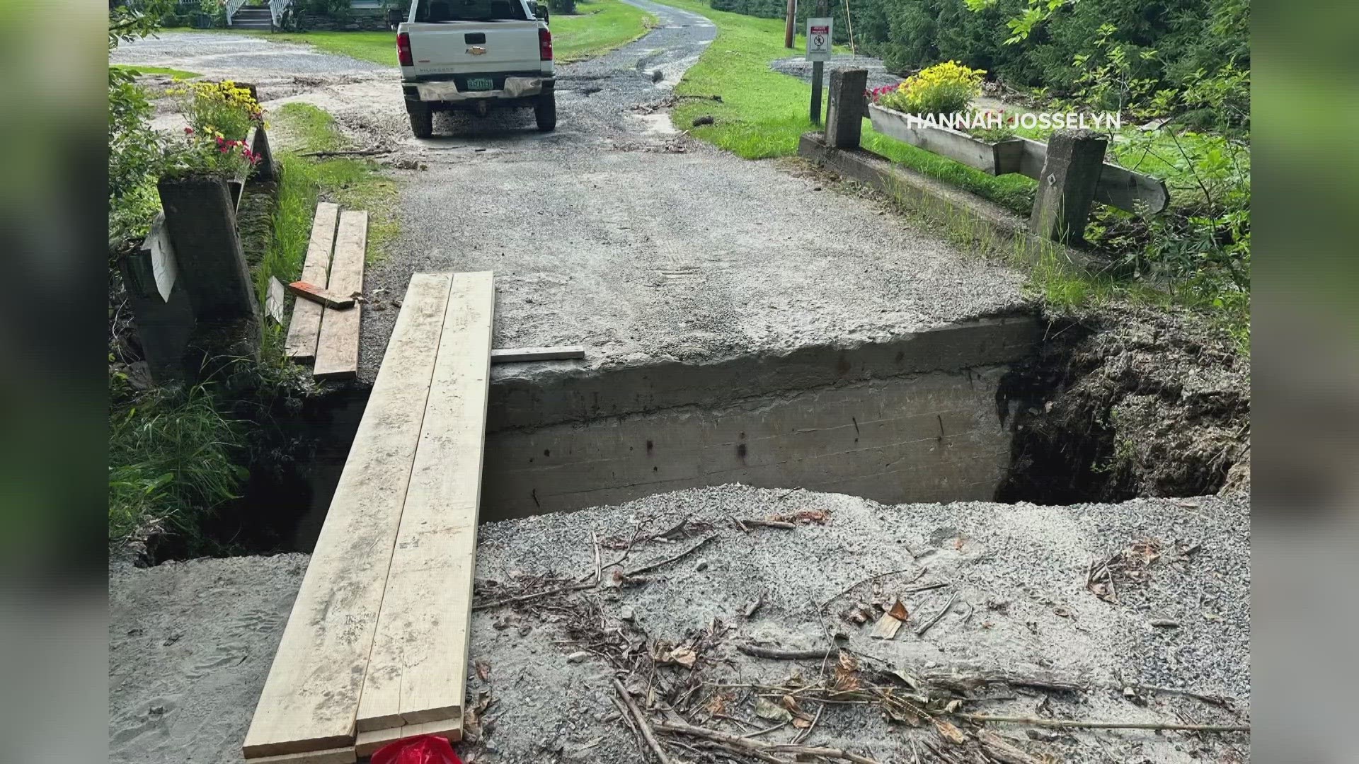 The couple grew up in the Ludlow area affected by Monday's catastrophic flooding.