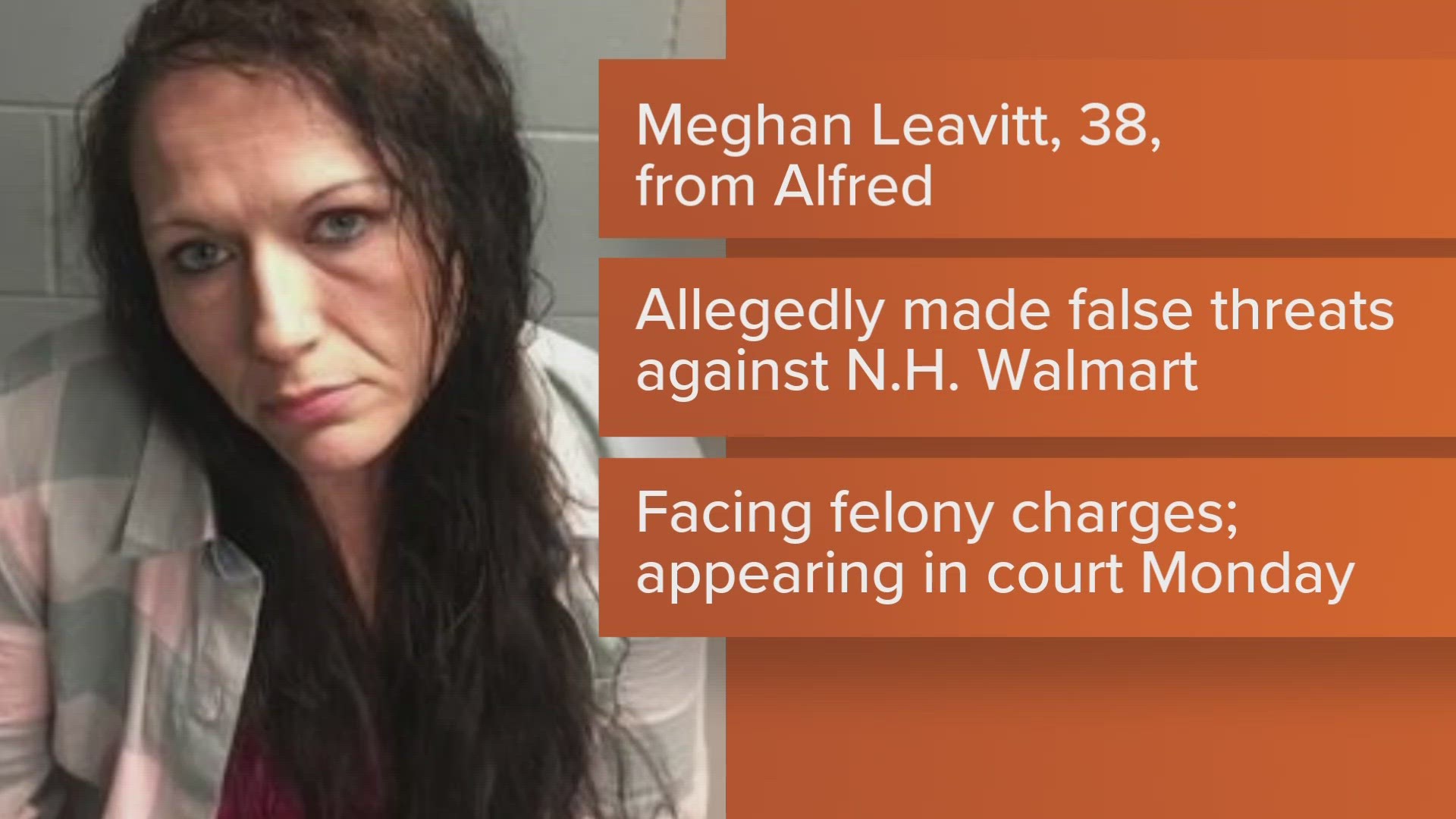 Meghan Leavitt, of Alfred, is scheduled to appear in New Hampshire court on Monday, March 20.