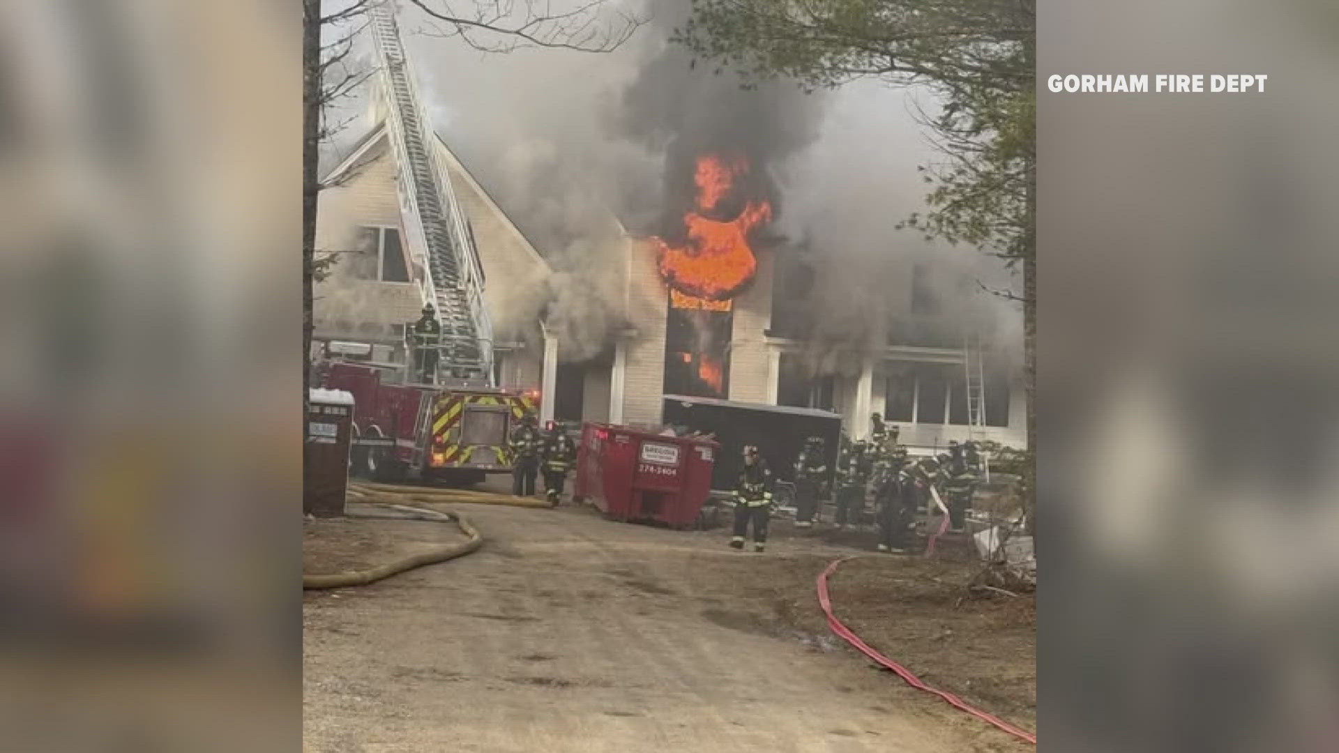 The Scarborough Fire Department said the fire happened on Martell Way Saturday morning. 
