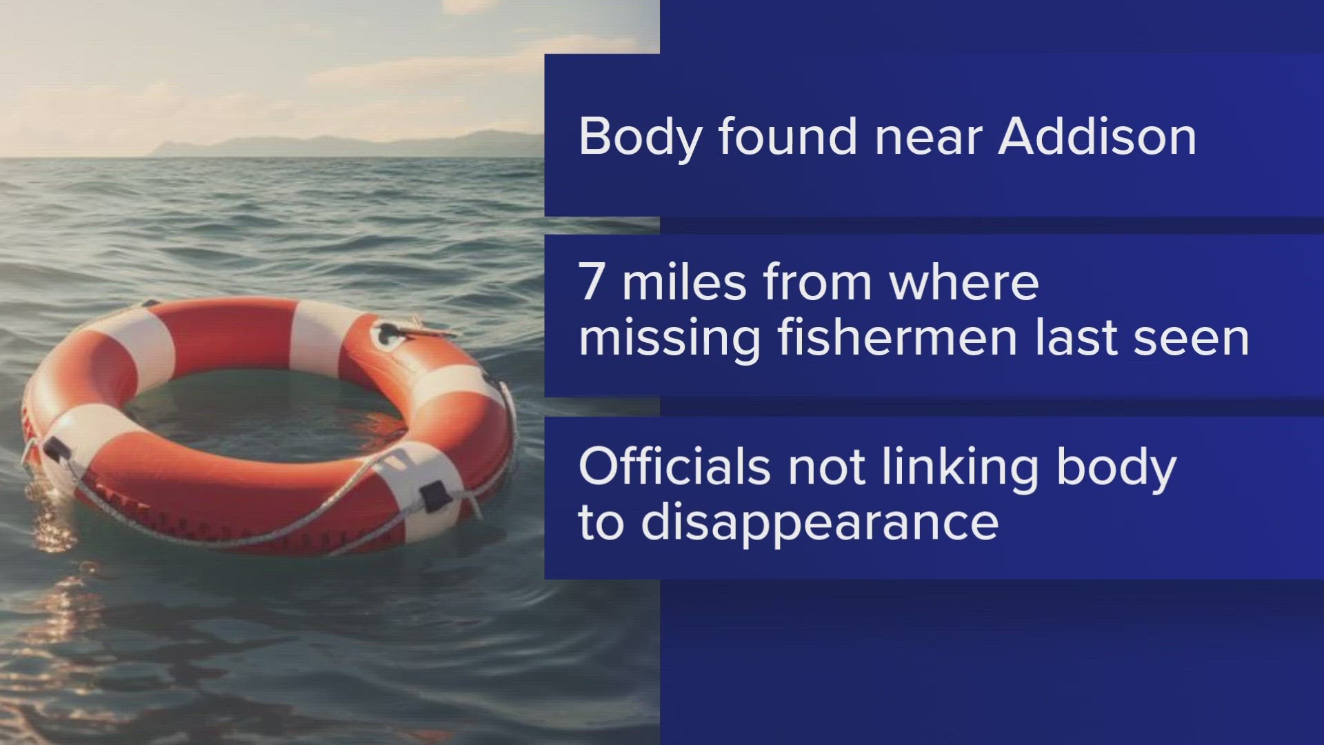 A lobsterman from Jonesport found the body around 9:30 a.m. Monday, Maine Marine Patrol spokesperson Jeff Nichols told NEWS CENTER Maine.