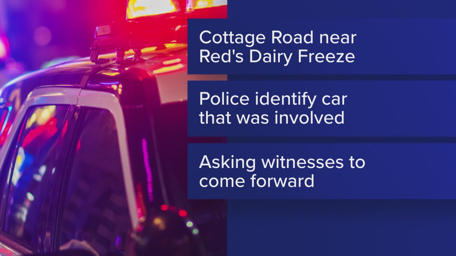 The crash happened around 5 p.m. Sunday near Red's Dairy Freeze, South Portland police said in a release.