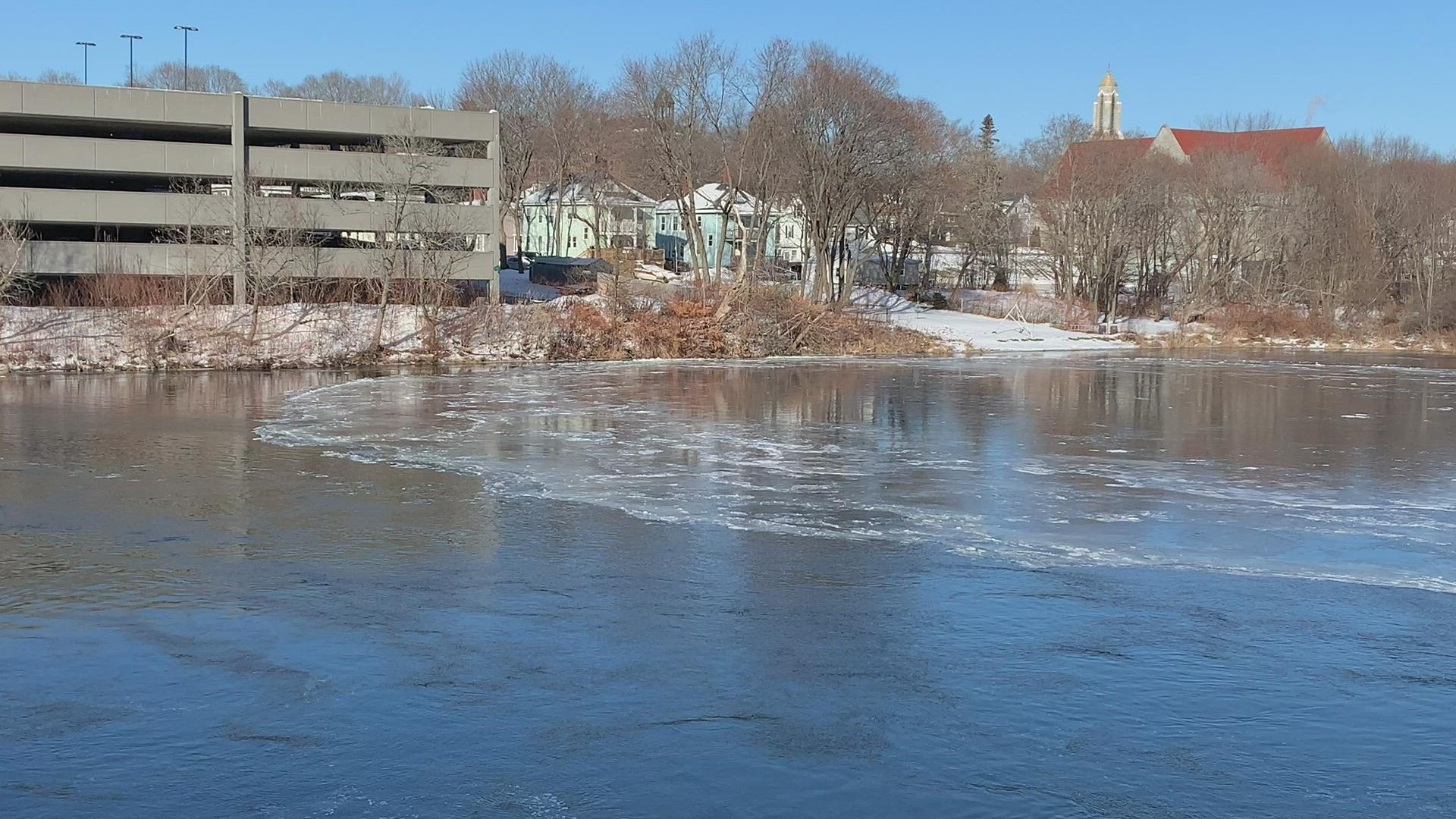 When a massive ice disk formed on the Presumpscot River in Westbrook 3 years ago, it quickly became a phenomenon. It now appears the famed disk has returned.