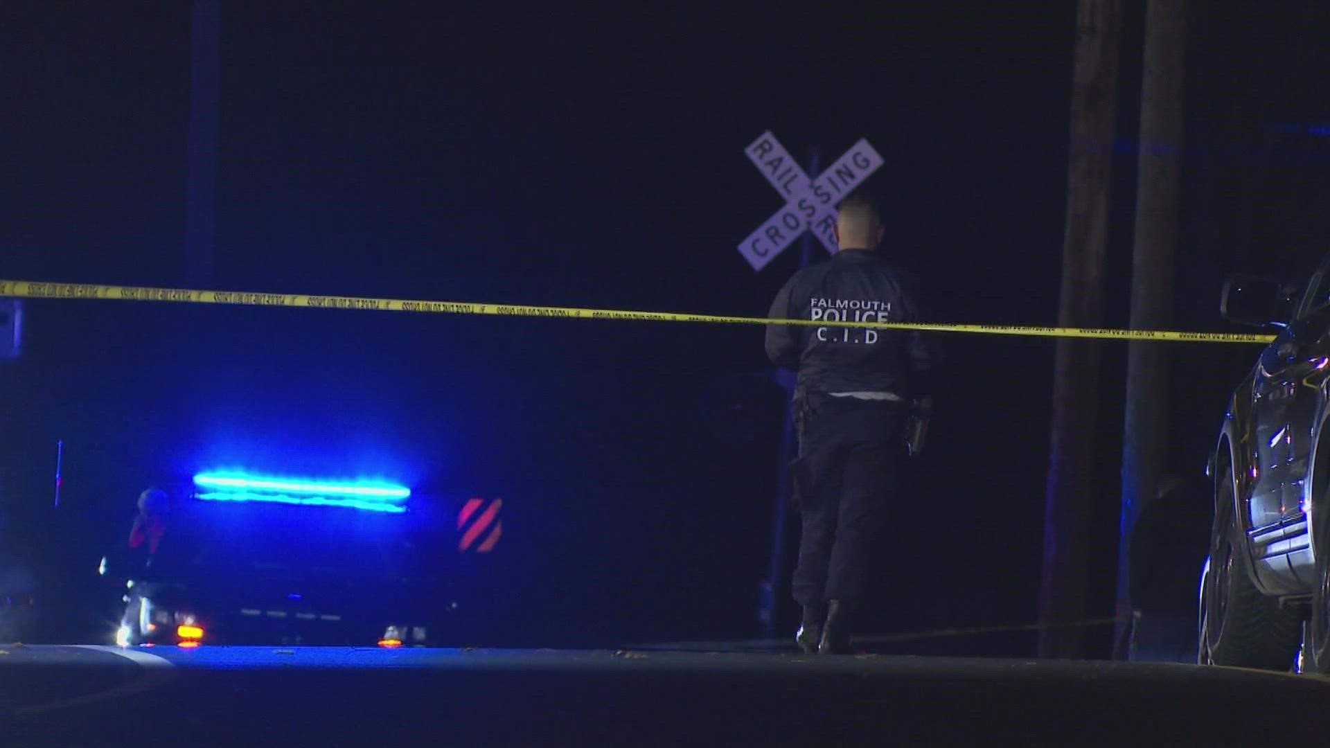 One man is dead after he was shot by two Falmouth police officers near the intersection of Lunt and Middle Roads in Falmouth Tuesday night.