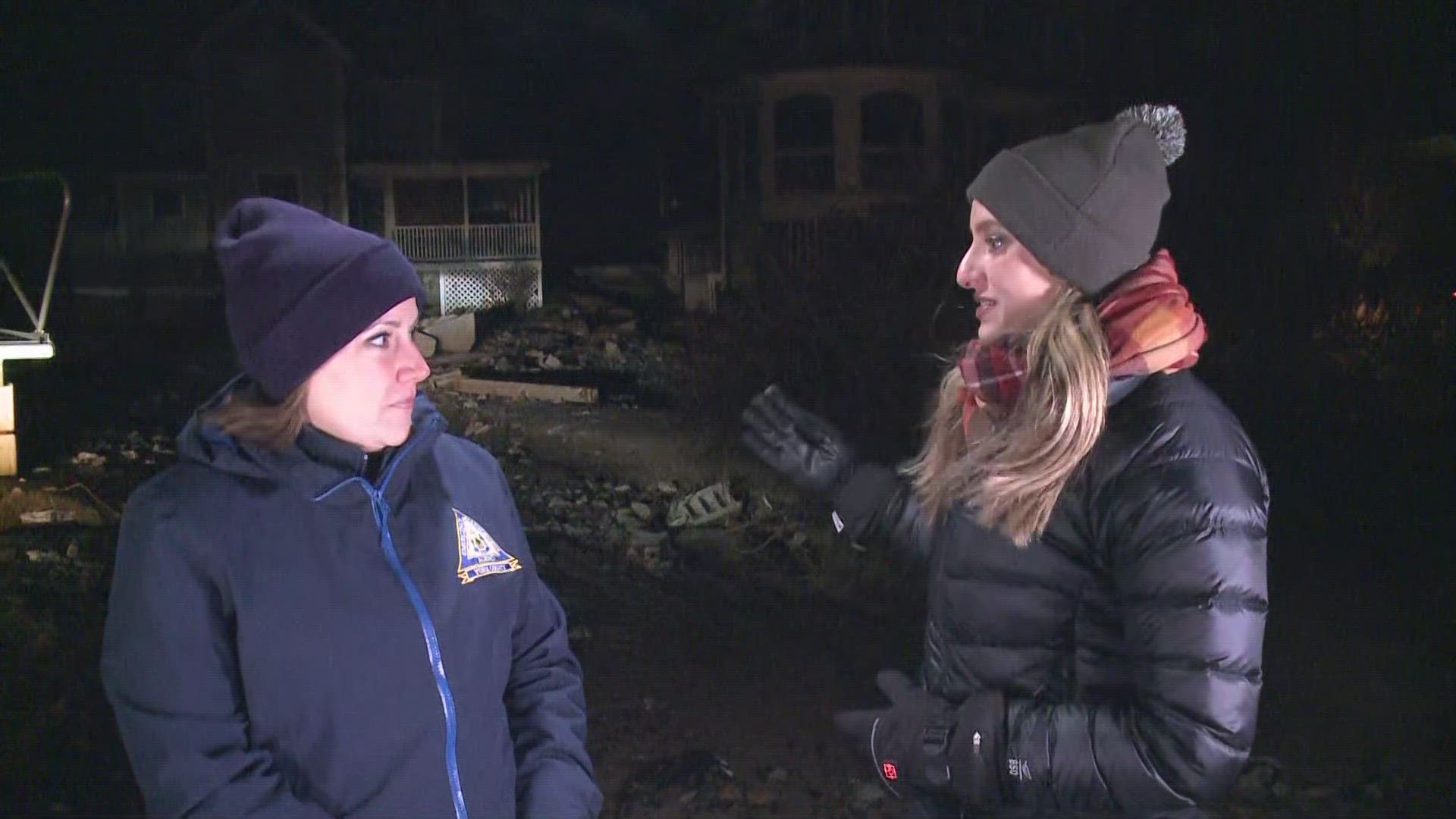 Wells is one of the many towns where dozens of homes all along the coast have been severely damaged.