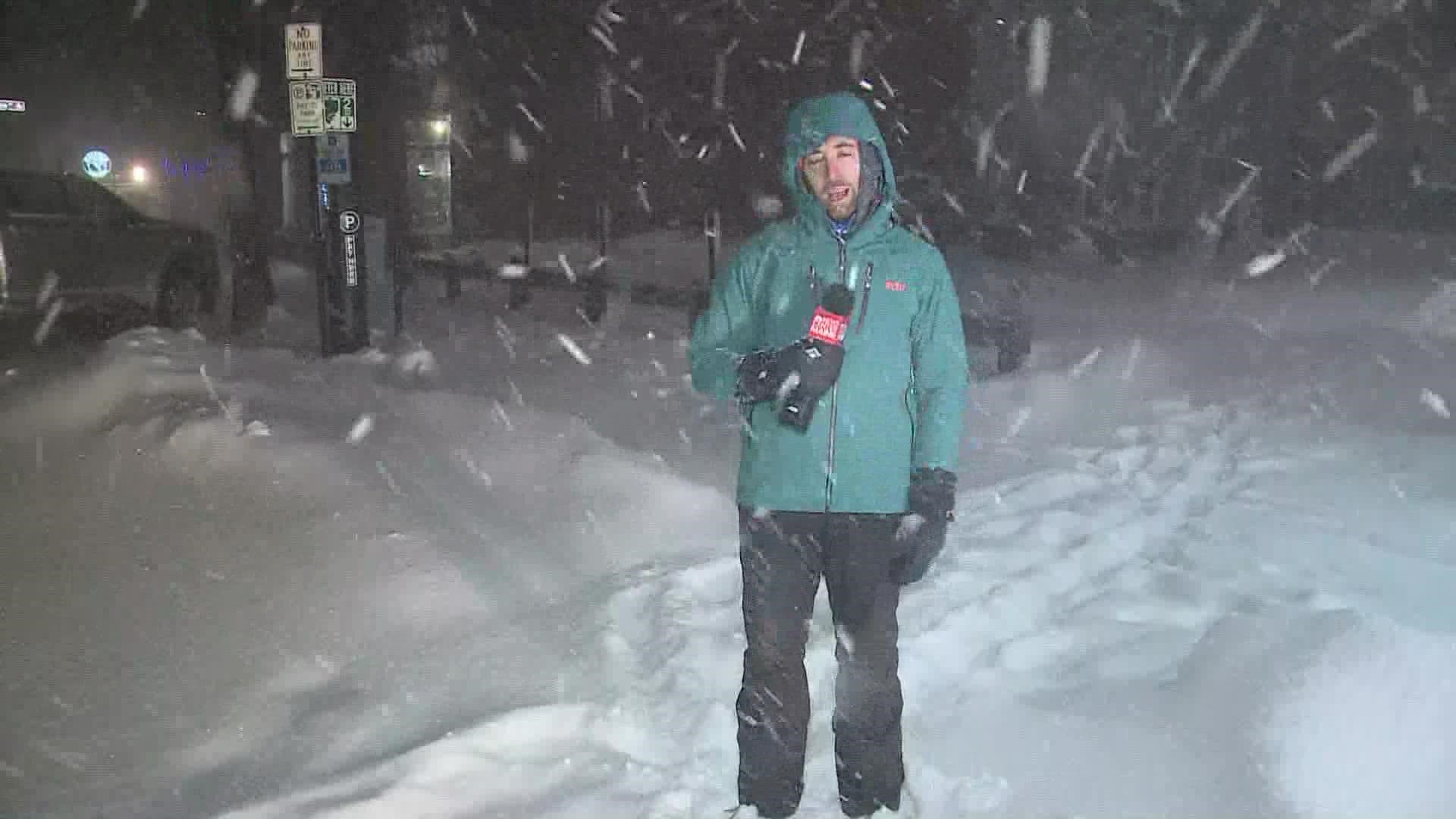 Keith went with non-NEWS CENTER Maine clothing for his live hits during STORM CENTER coverage, and Carly D'Eon felt compelled to call him out on it.