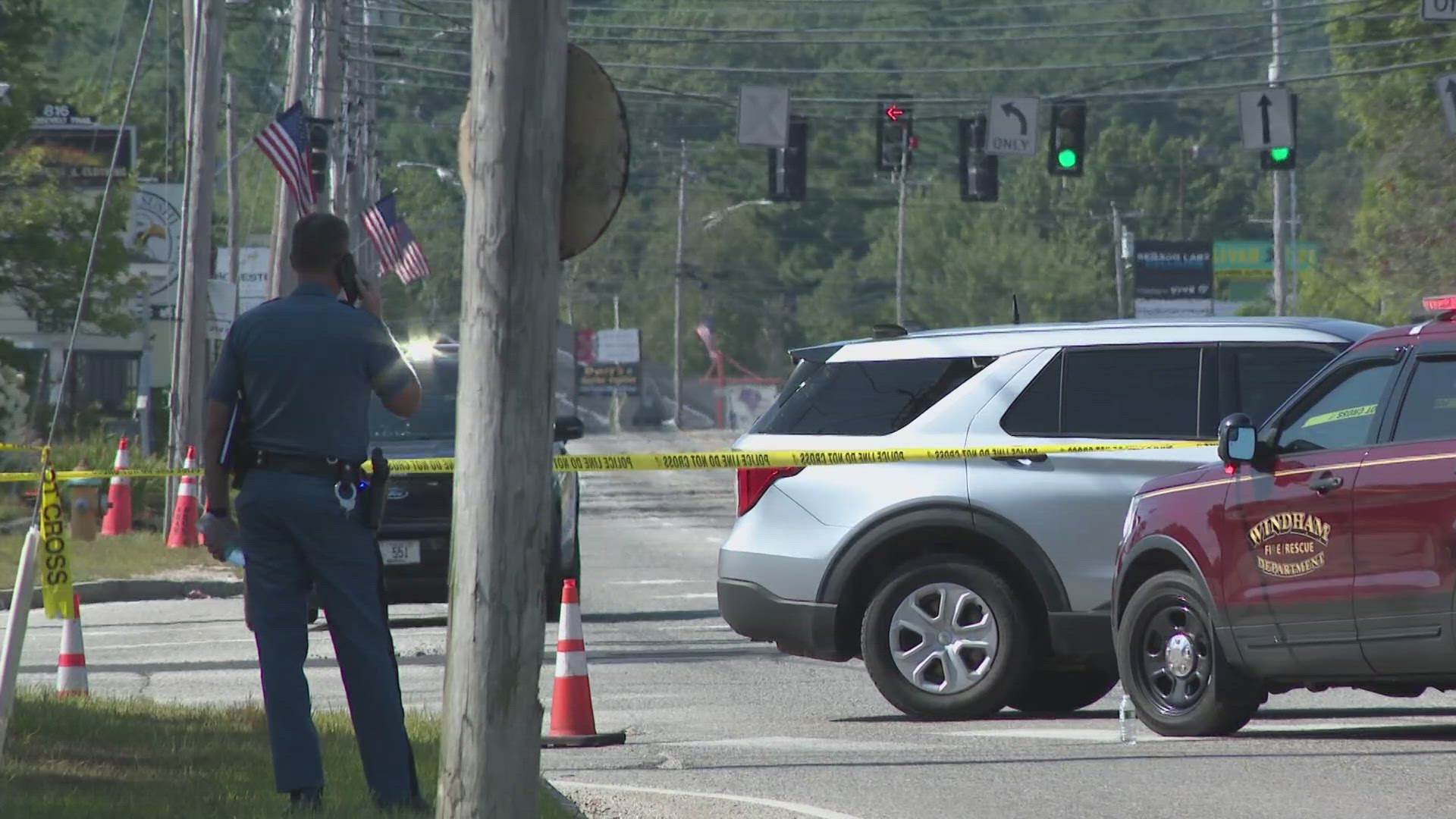 Officials identified the shooter as James Ford from Windham and the victim Erin Hayne of Casco. The connection between the two men is unknown.