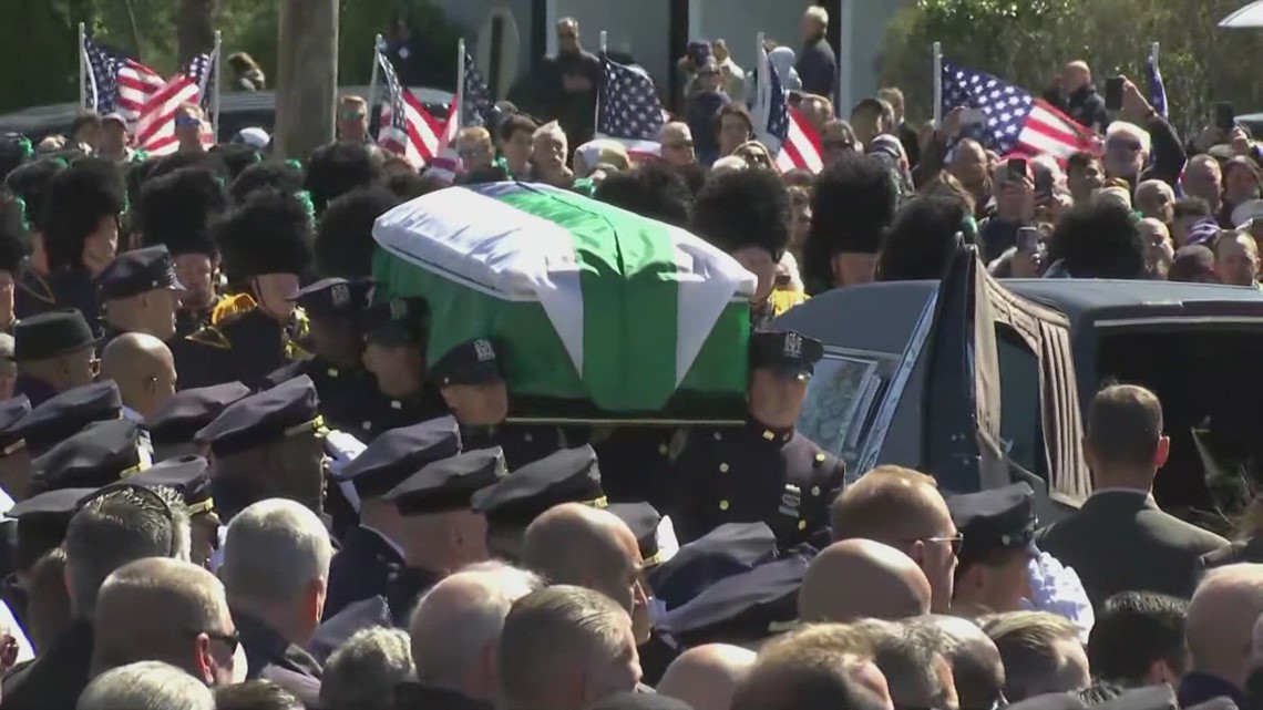 Funeral held for NYPD officer fatally shot during traffic stop ...