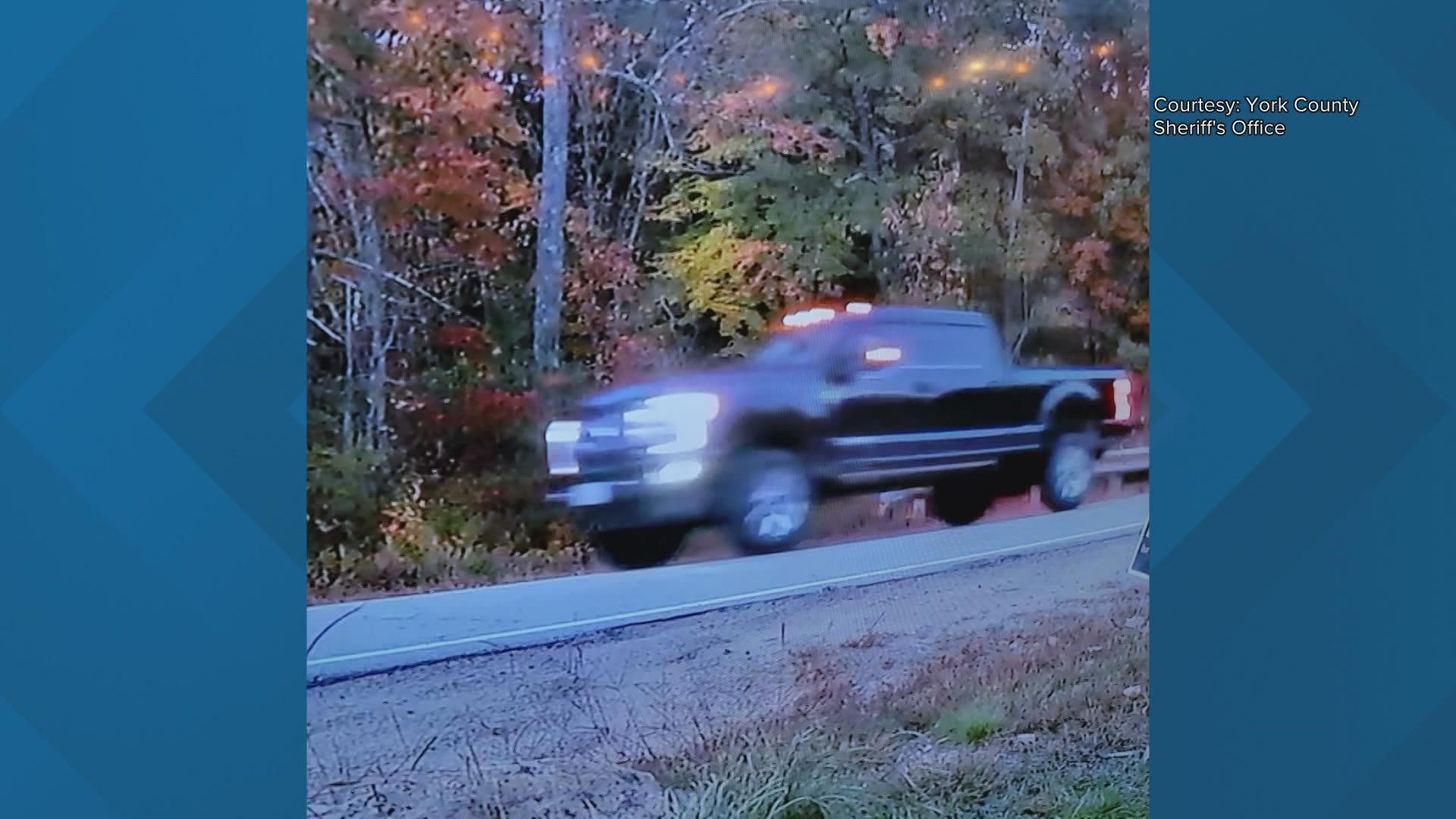 The York County Sheriff's Office says someone stole the "Welcome to Maine" sign. Officials say the suspect was driving a black truck.