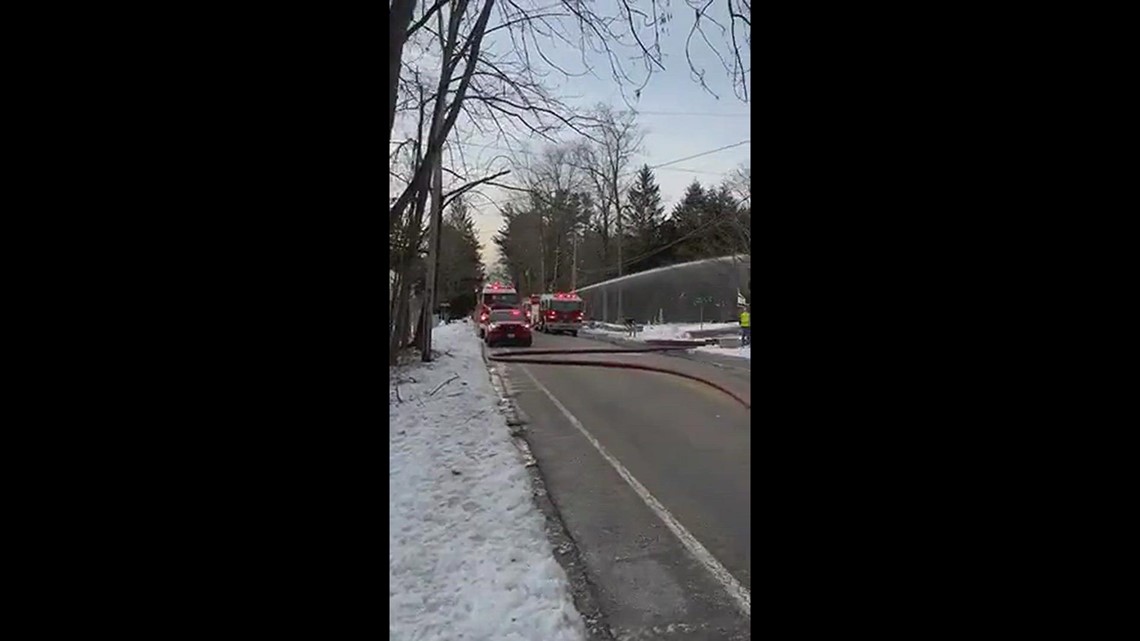 House Fire on Brook Rd in Falmouth