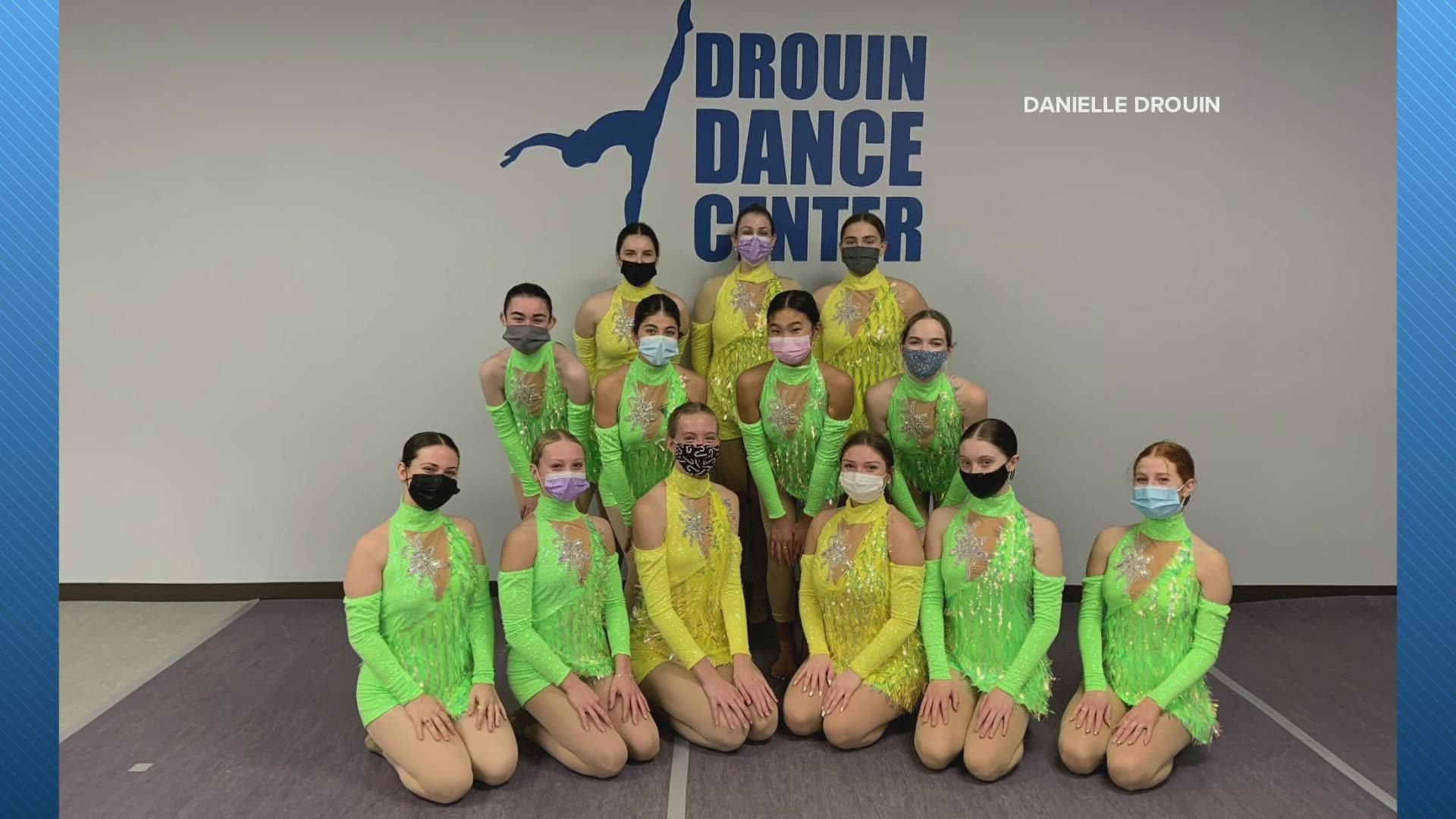 Dancer's from Drouin Dance Center in Westbrook are learning the routine before they join hundreds of other dancers from all over the country.