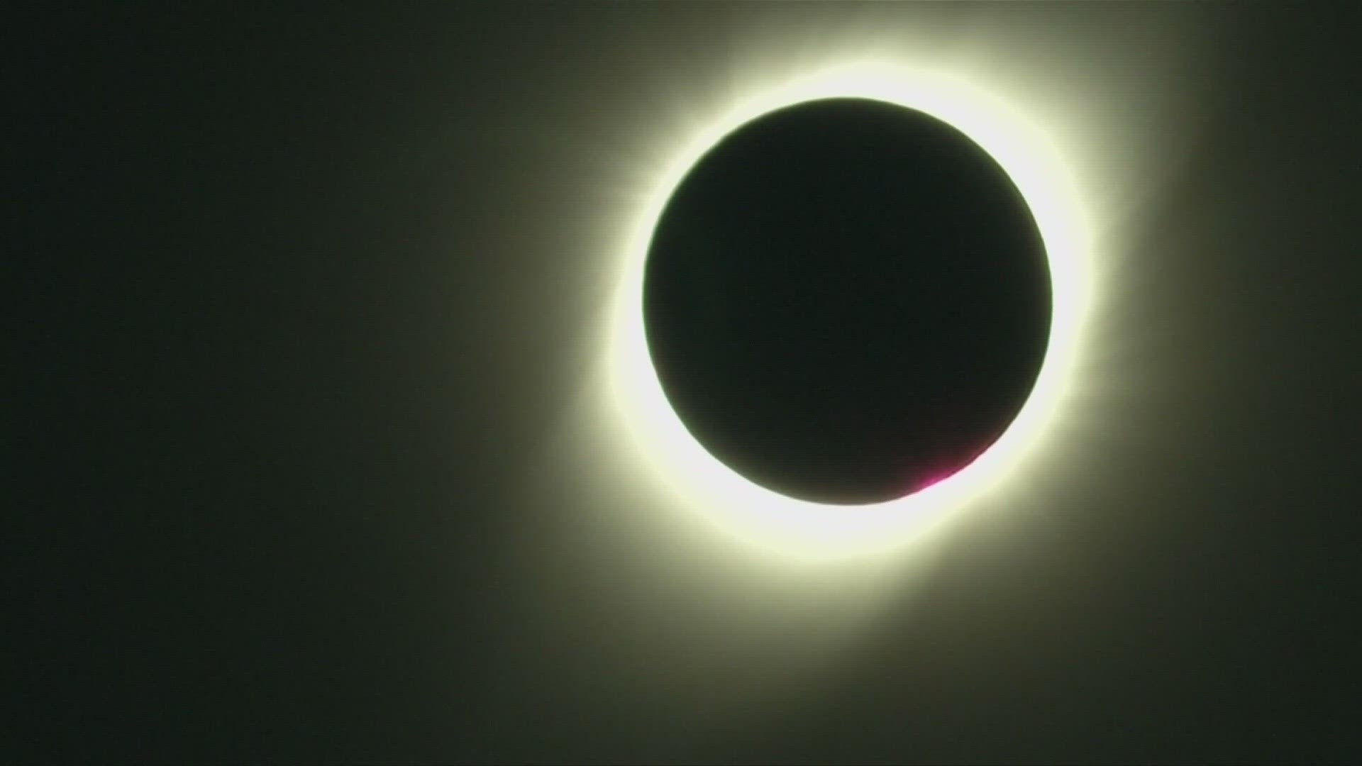 Amateur astronomers will use telescopes to capture photos of the sun's atmosphere, called the corona, during the April eclipse.