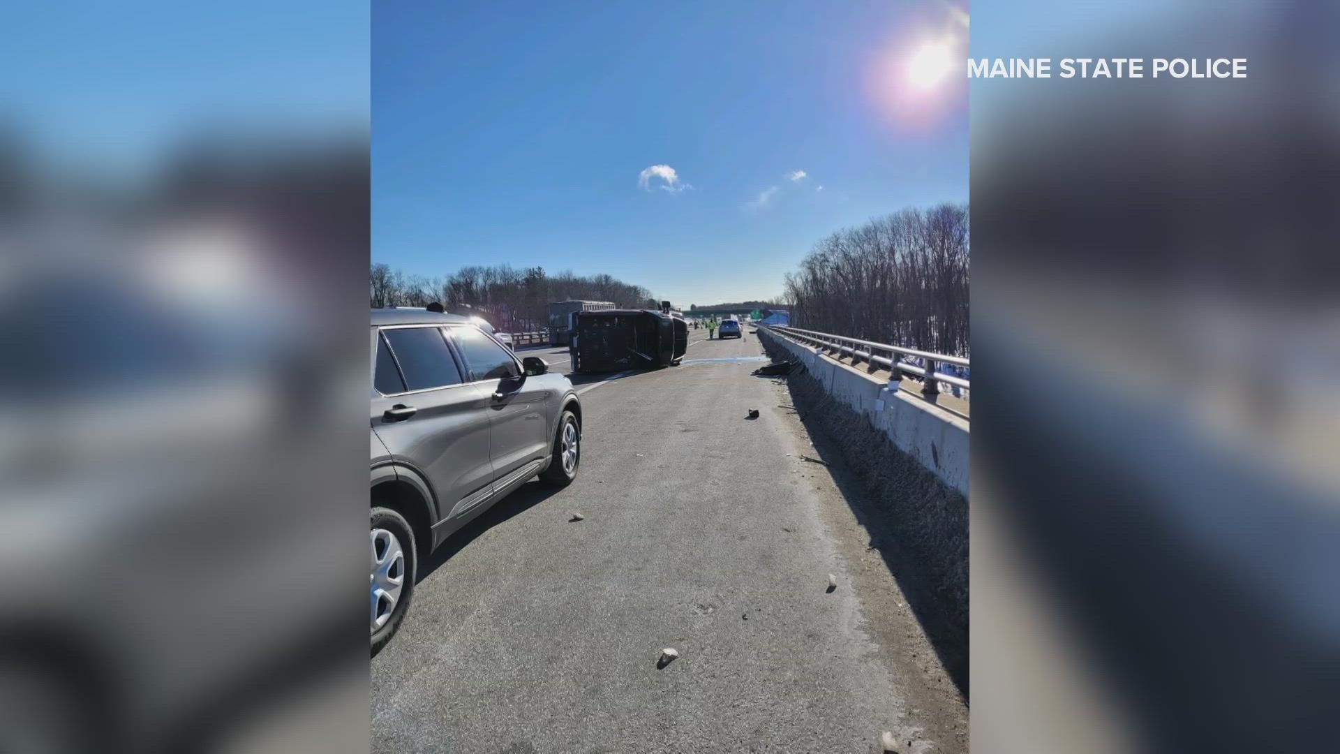 Maine State Police said 21-year-old Nathan Kennedy was driving a pickup truck on Friday, Feb. 3 when it hit a guardrail on the Saco River bridge.