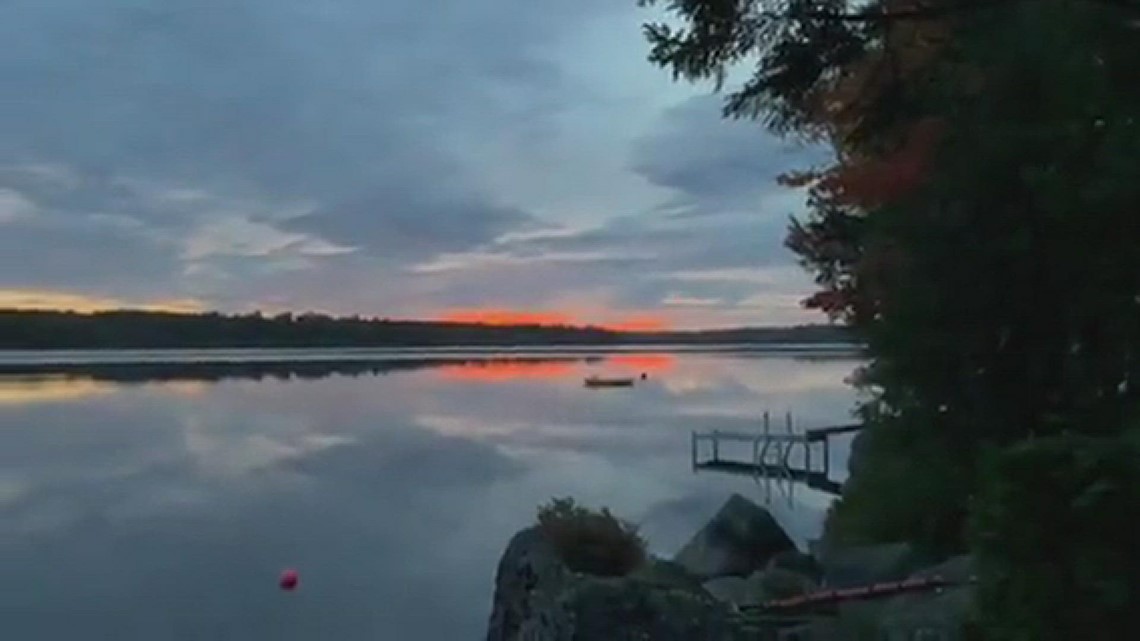 Early color at Beech Hill Pond today
