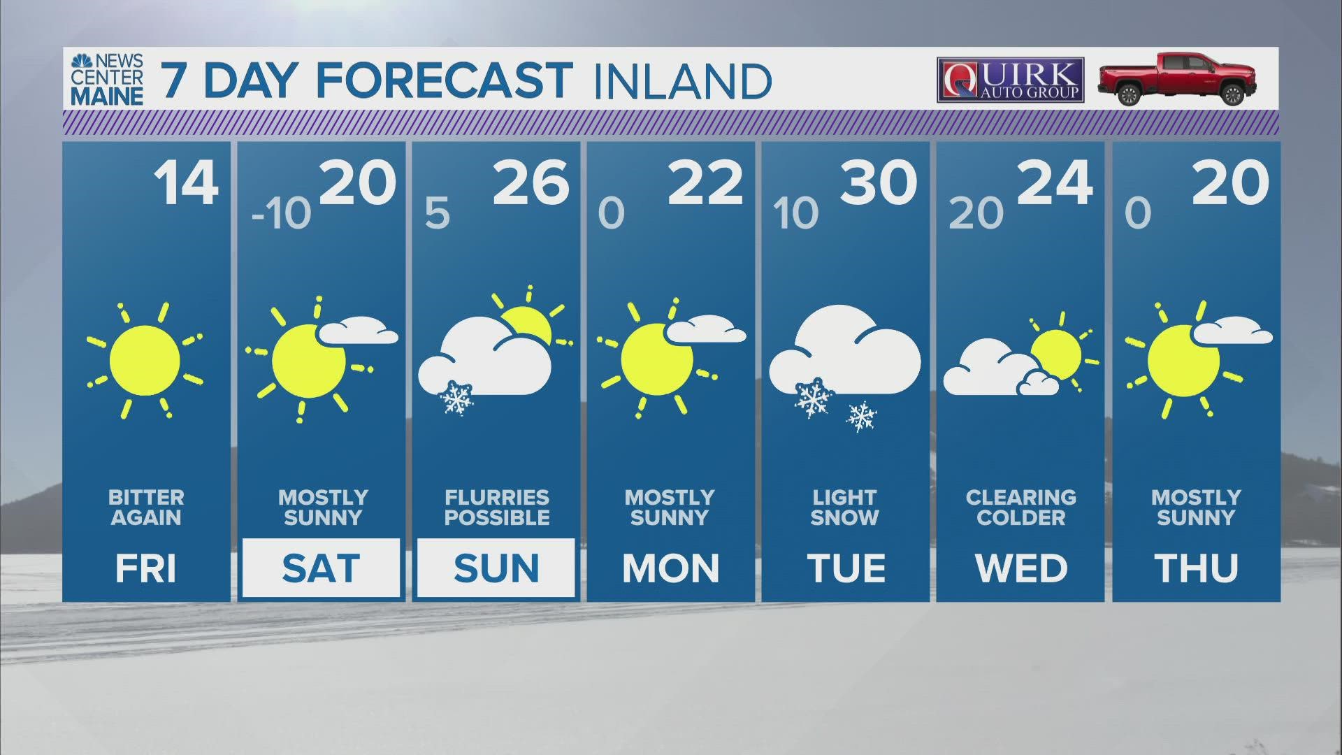 NEWS CENTER Maine Weather Video Forecast 01.21.22 Updated Noon