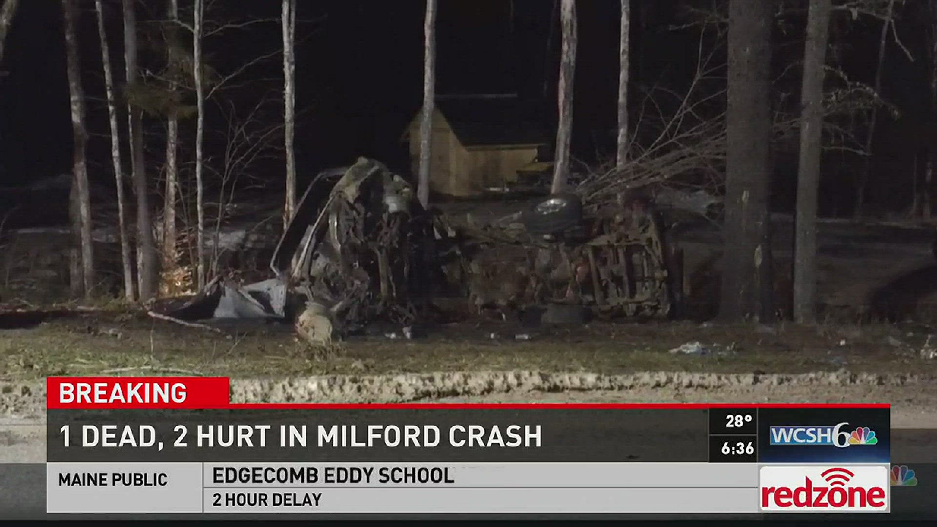 1 dead, 2 hurt in Milford crash