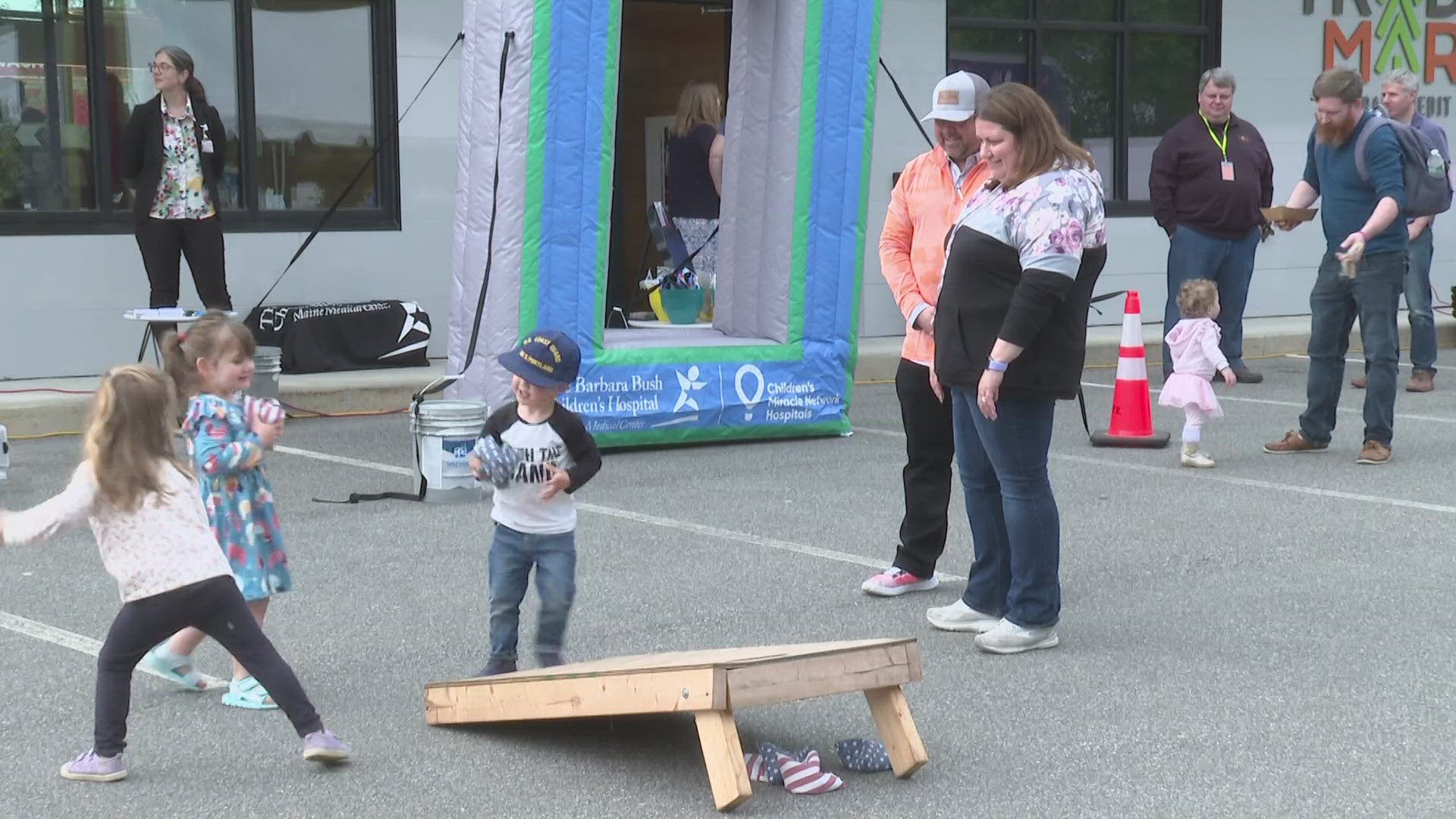 The event was hosted by Trademark Federal Credit Union with live music, food trucks, and a raffle to raise funds for Barbara Bush Children's Hospital.
