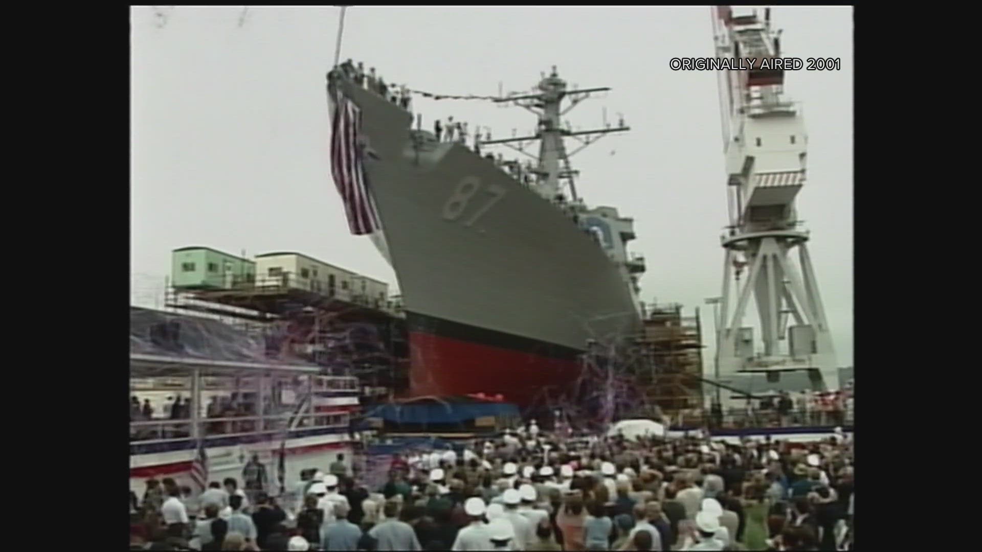 It was the last ship to slide down BIW's historic inclined ways into the Kennebec River.