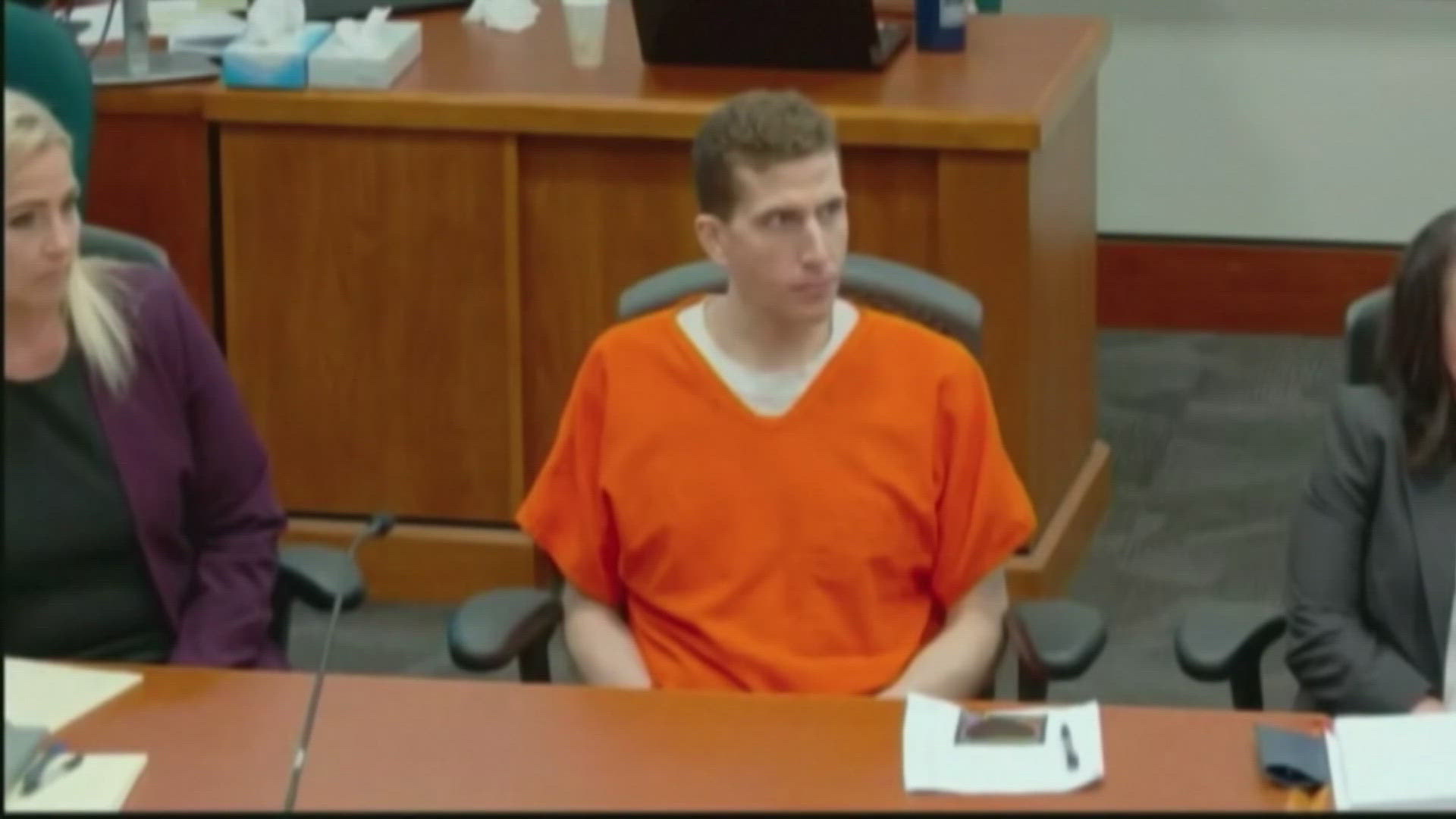 The only time Kohberger spoke was when the judge offered him a chance to address the court, to which he declined. 