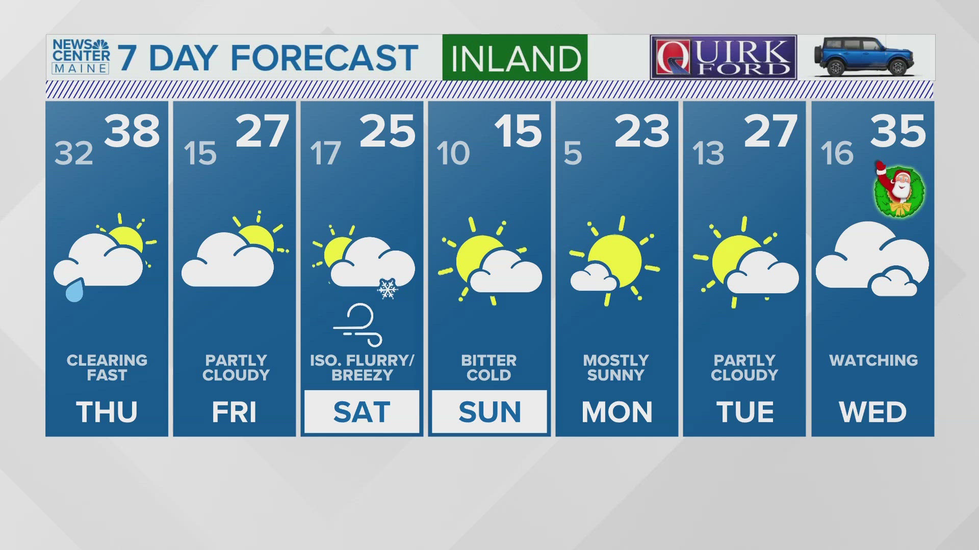 NEWS CENTER Maine Weather Video Forecast 11PM Wednesday 18 December 2024