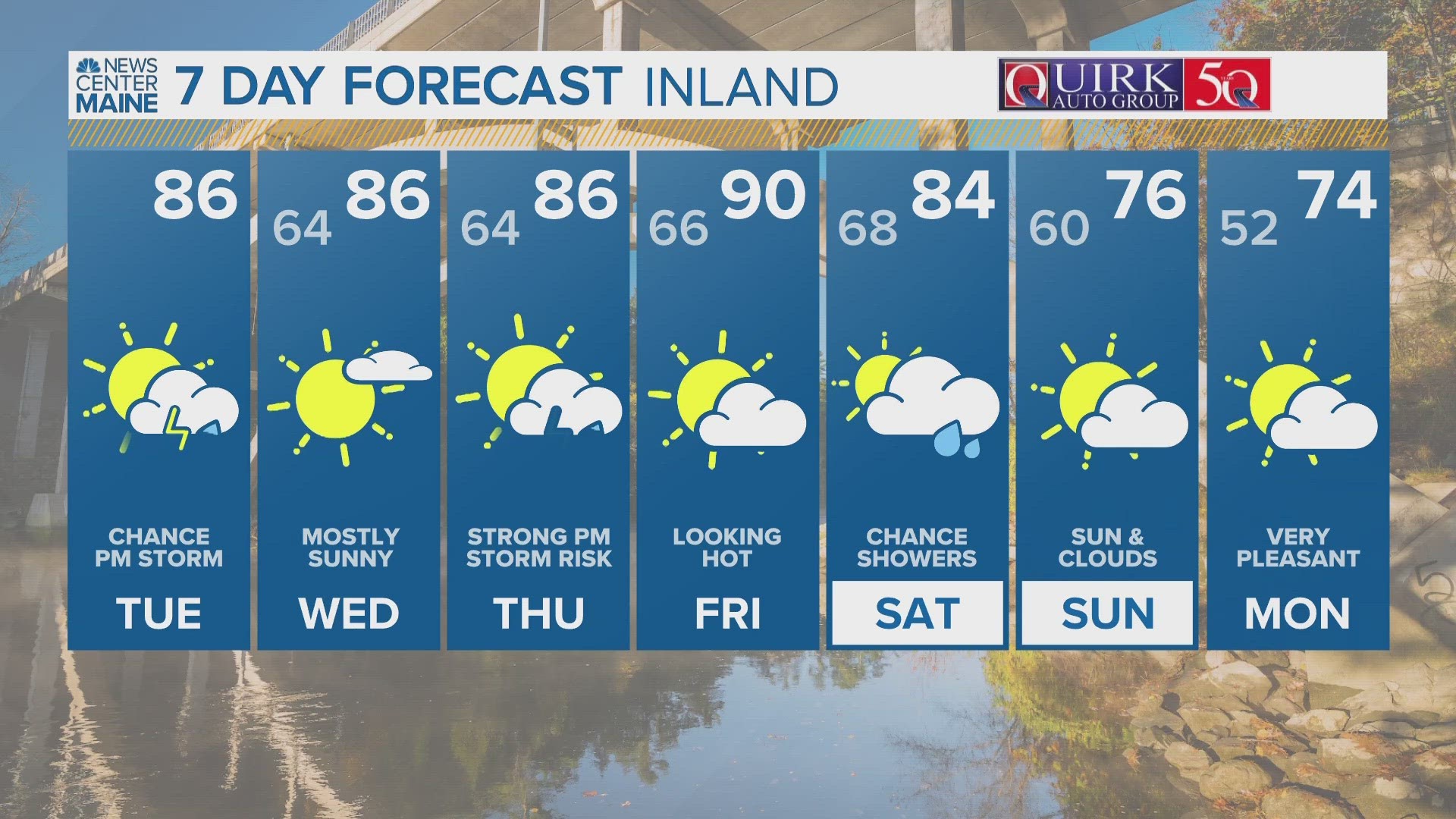 NEWS CENTER Maine Weather Video Forecast: UPDATE Tuesday, July 25, 2023. 4:30 am